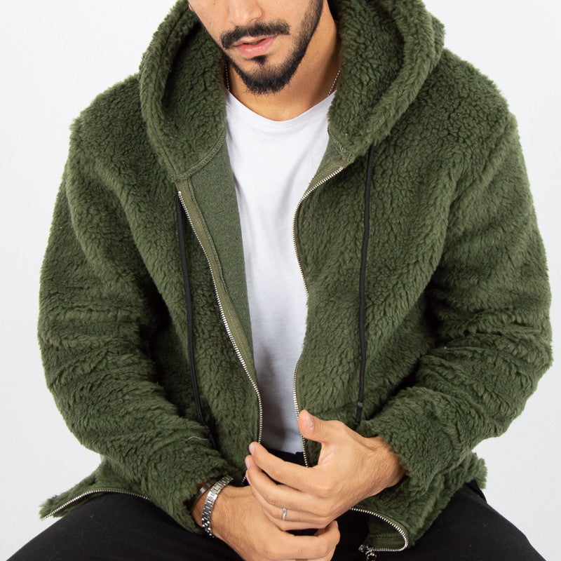 felpa uomo orsetto teddy con zip