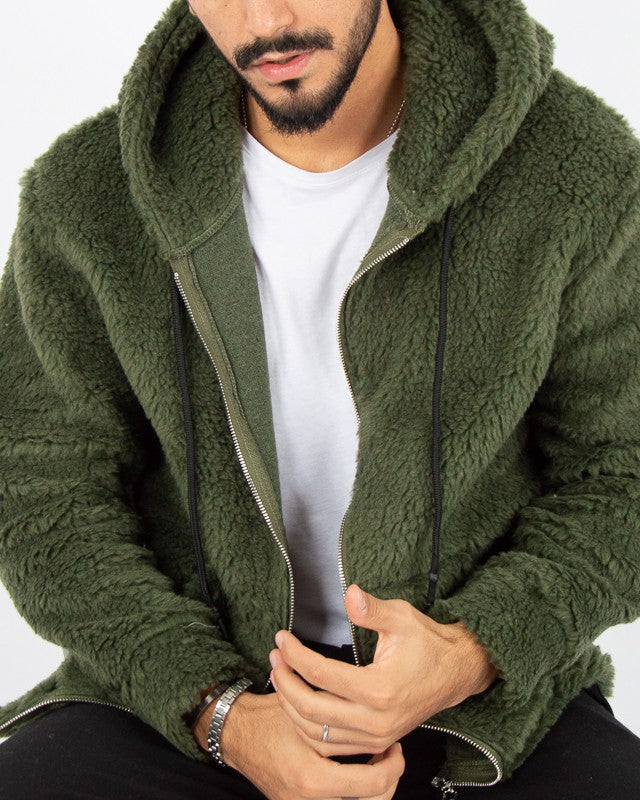 felpa uomo orsetto teddy con zip