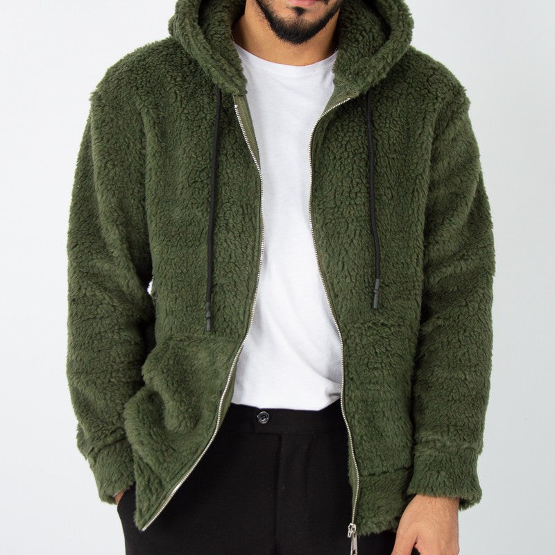 felpa uomo orsetto teddy con zip