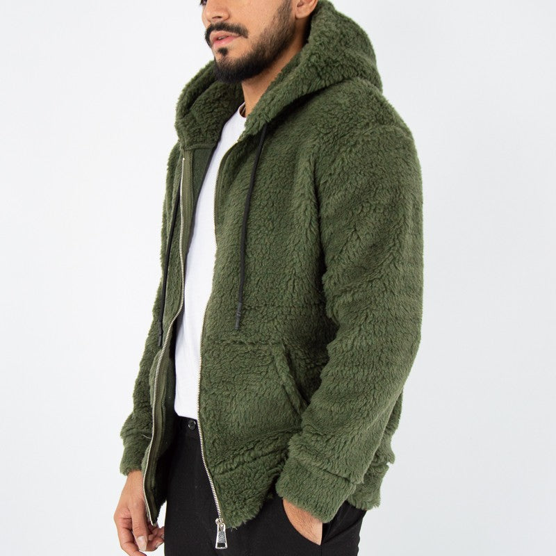 felpa uomo orsetto teddy con zip