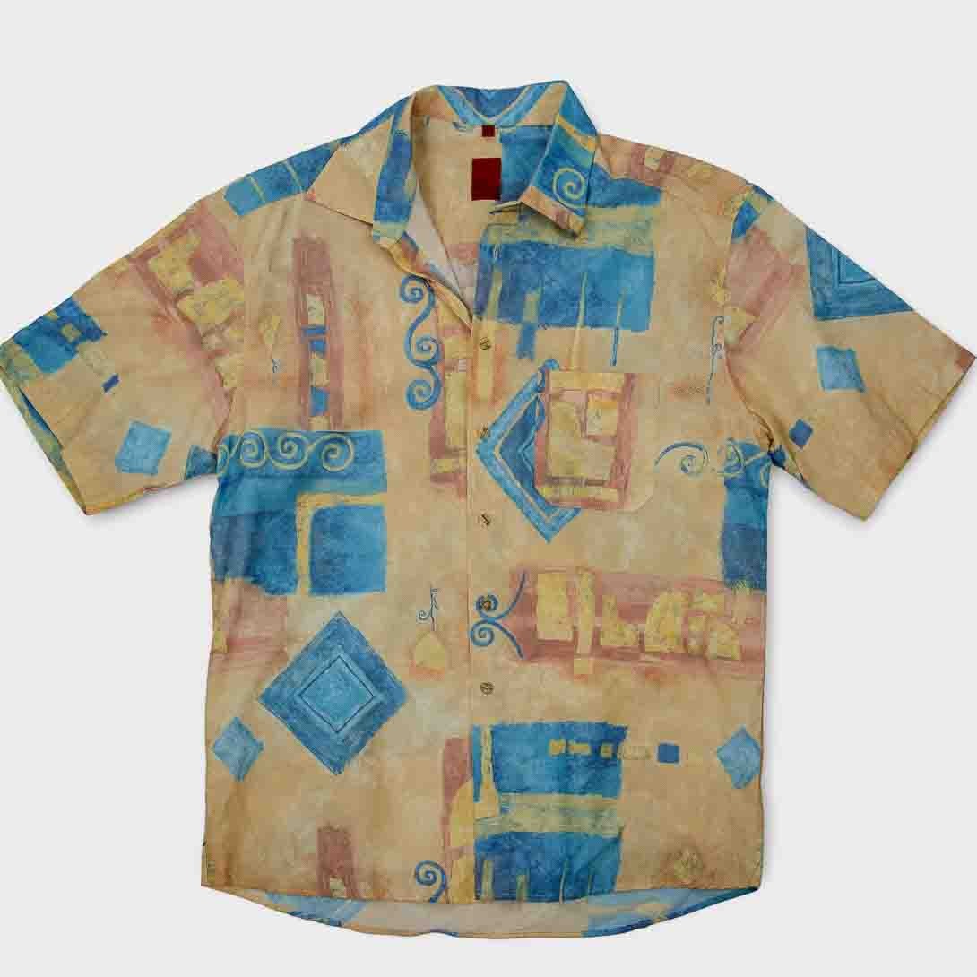 camicia uomo manica corta vintage