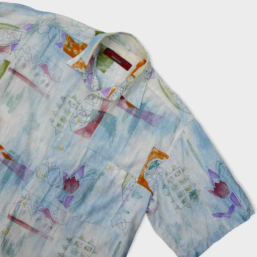 camicia uomo manica corta vintage