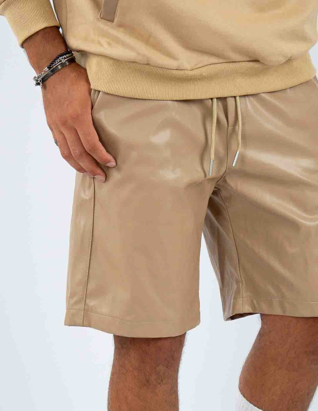 coordinato uomo con inserti in ecopelle