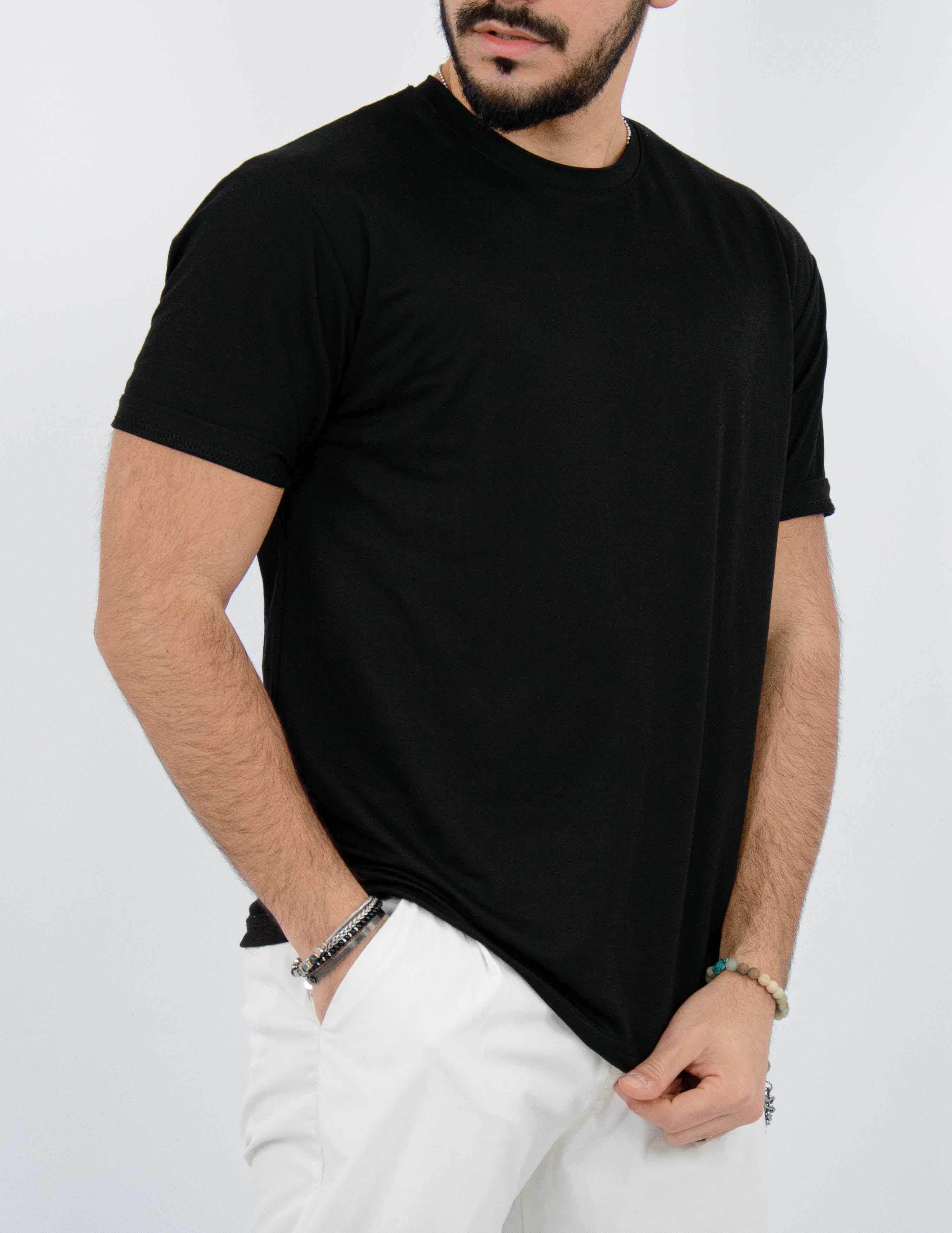 T-SHIRT UOMO IN VISCOSA OVER D