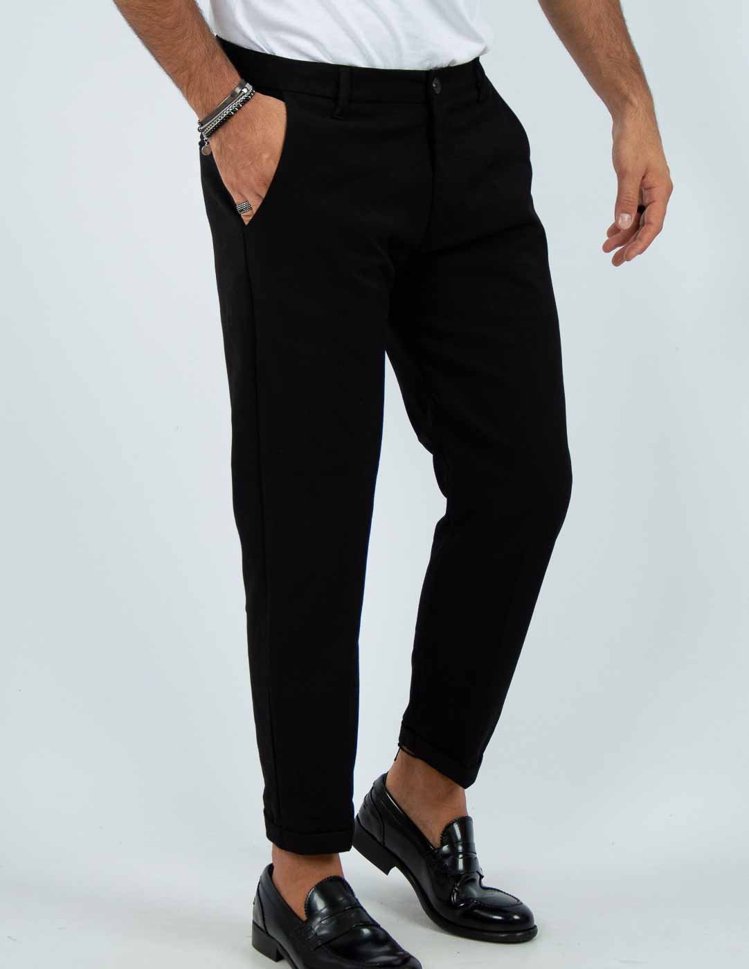 pantalone uomo sartoriale tinta unita