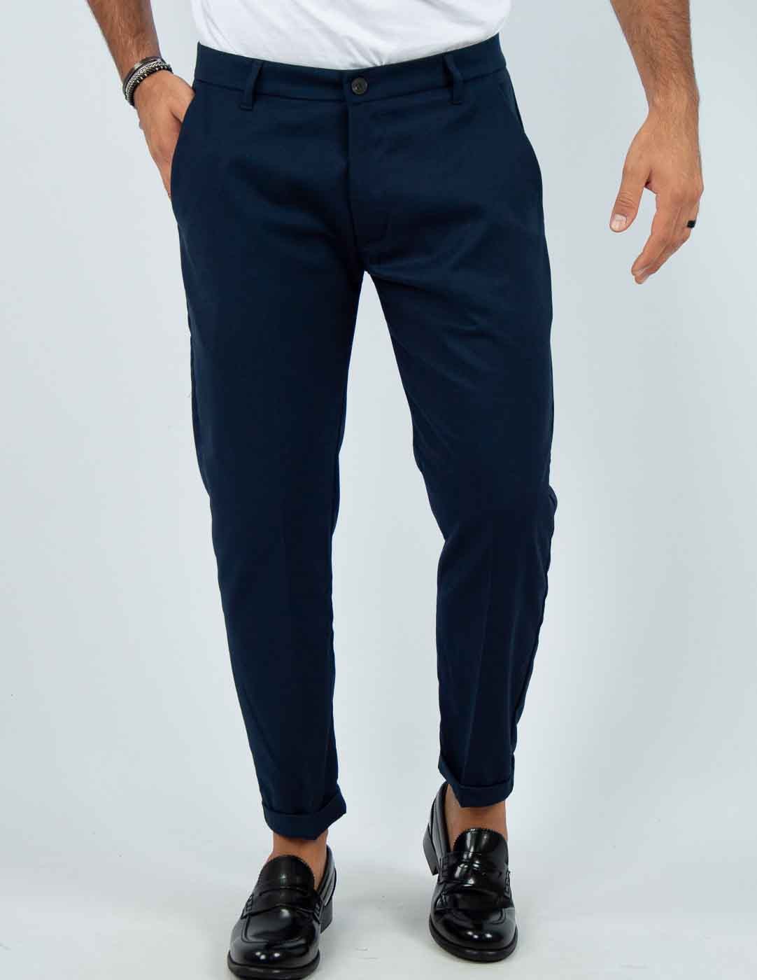 pantalone uomo sartoriale tinta unita