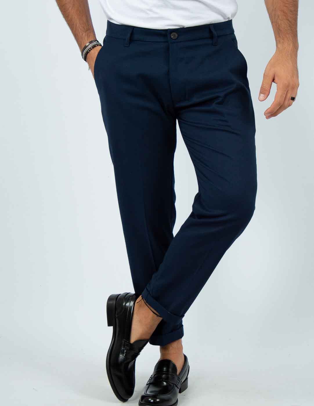pantalone uomo sartoriale tinta unita