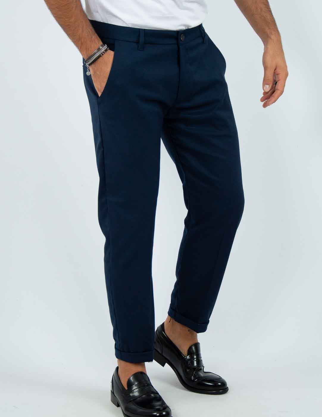 pantalone uomo sartoriale tinta unita