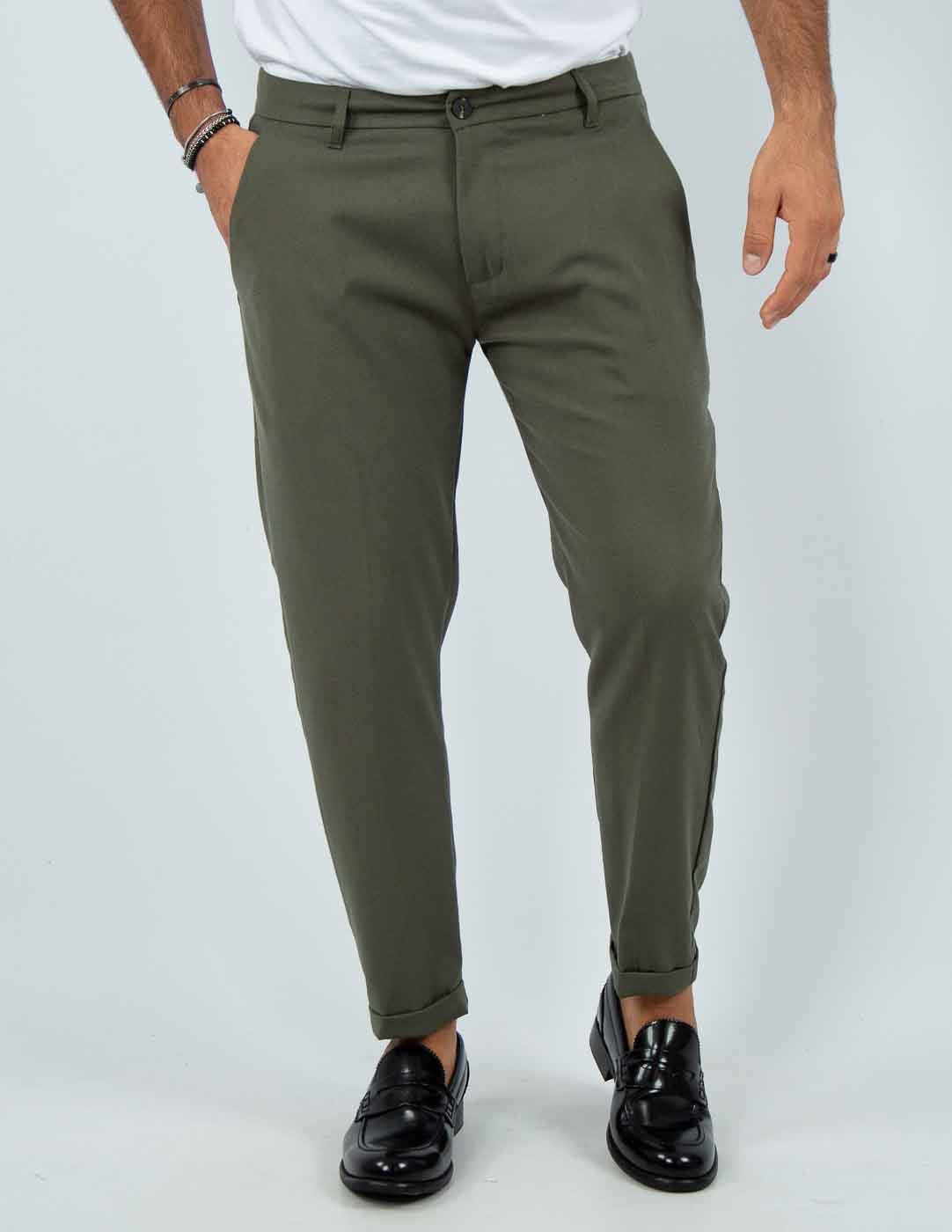 pantalone uomo sartoriale tinta unita