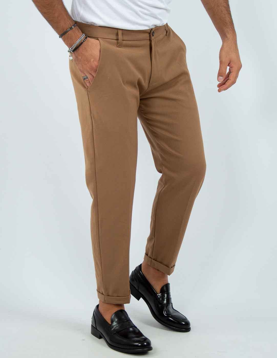 pantalone uomo sartoriale tinta unita