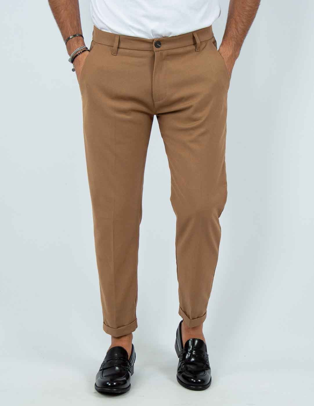pantalone uomo sartoriale tinta unita