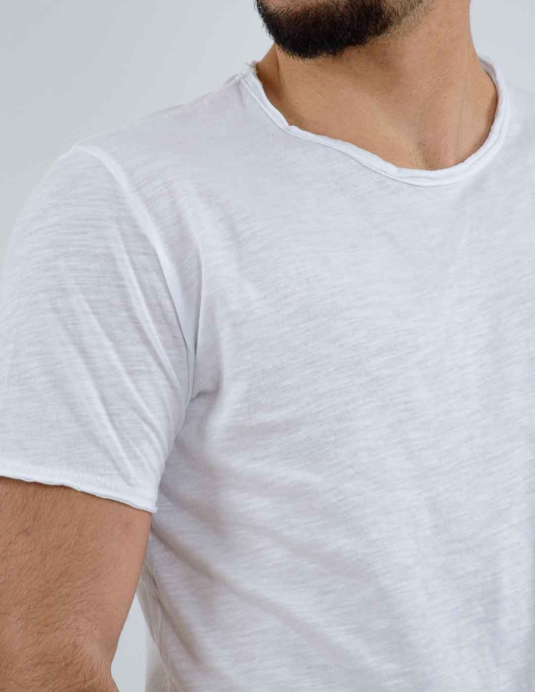 t-shirt uomo tessuto fiammato basic