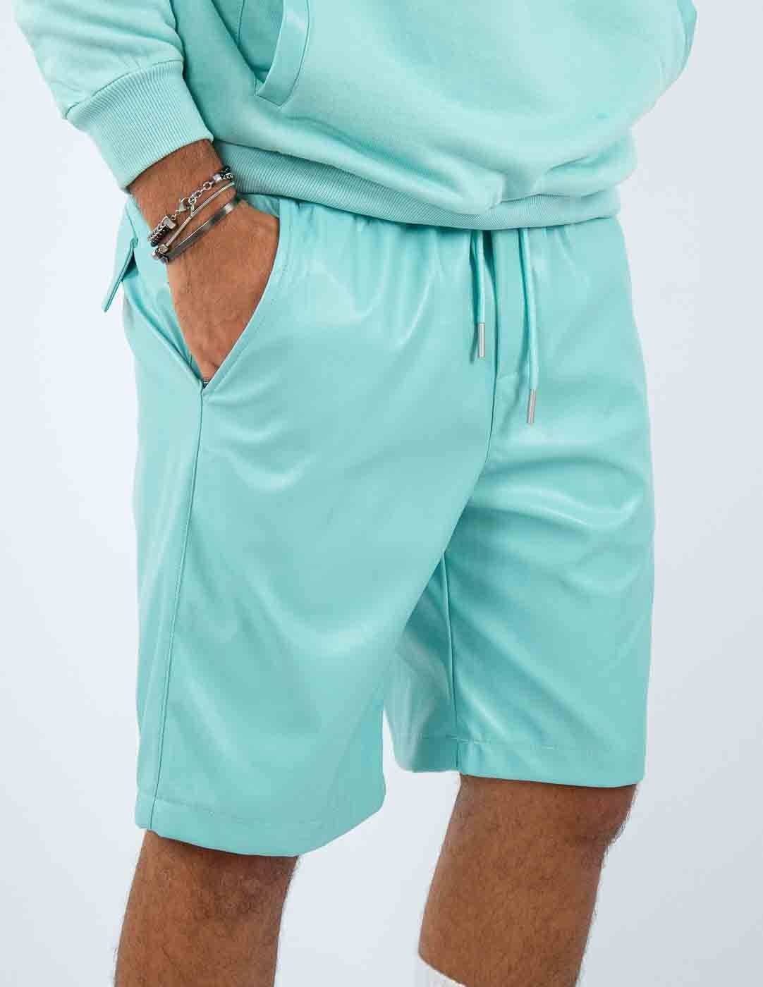 coordinato uomo con inserti in ecopelle