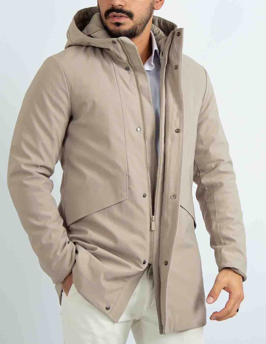 giubbino uomo parka impermeabile