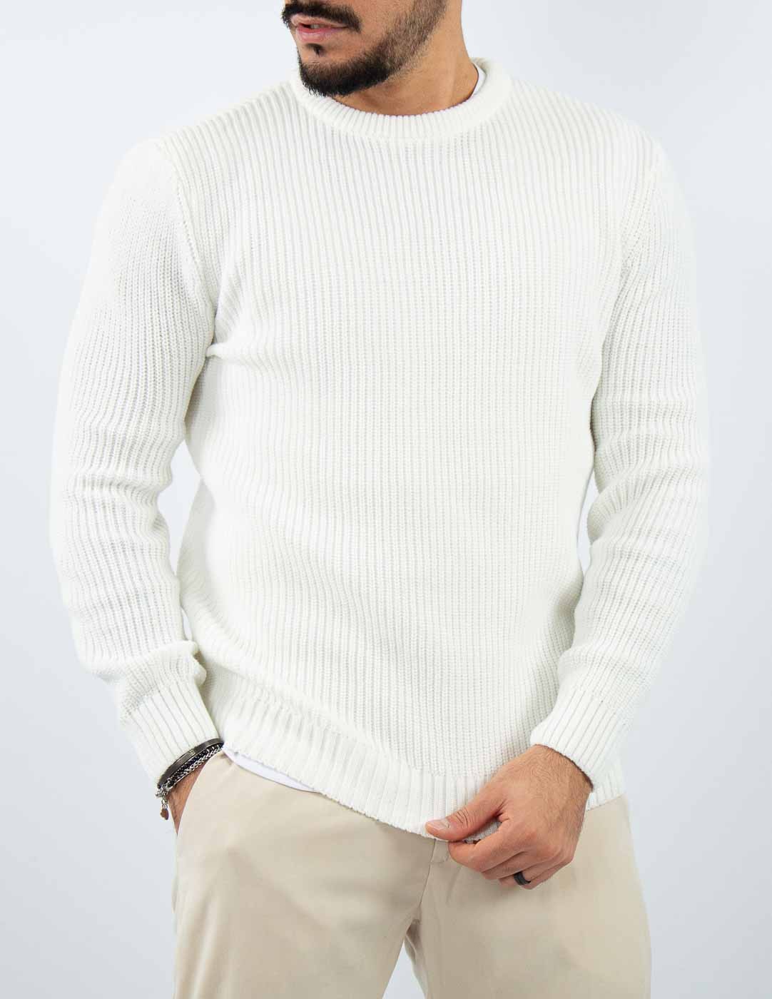 MAGLIONE GIROCOLLO MAGLIA INGLESE