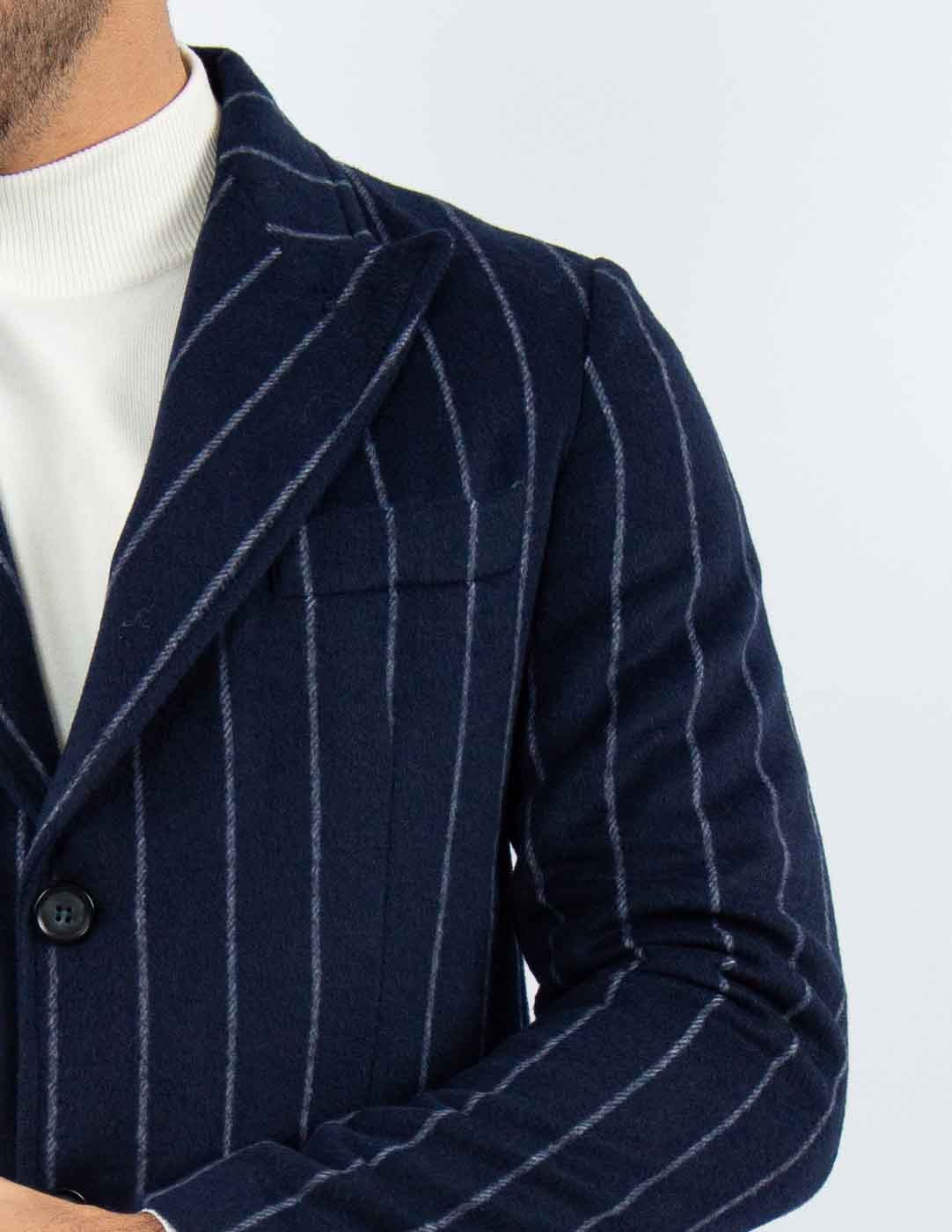 cappotto uomo elegante gessato