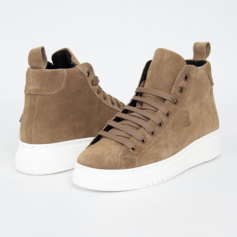 Scarpa Alta Beige Camoscio
