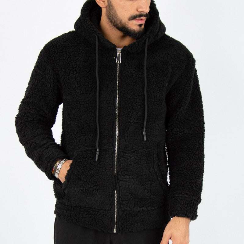 felpa uomo orsetto teddy con zip