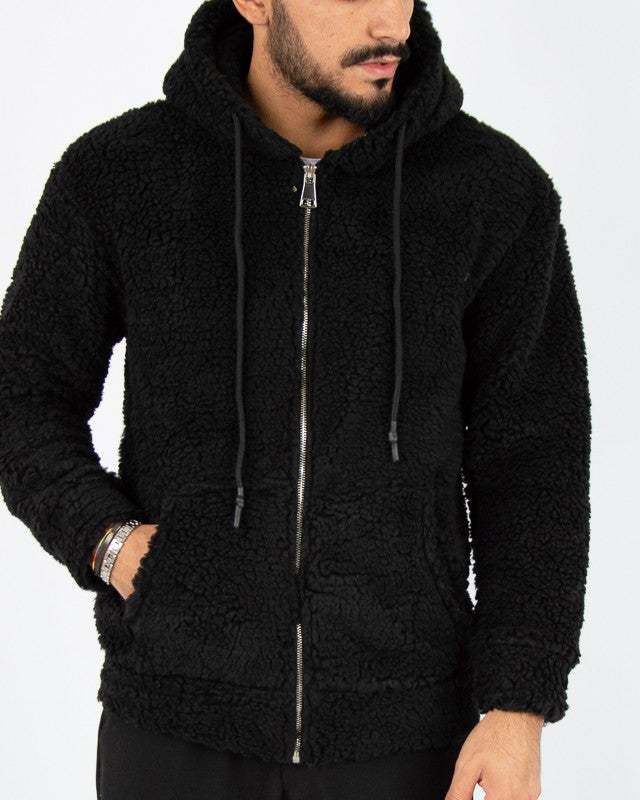 felpa uomo orsetto teddy con zip
