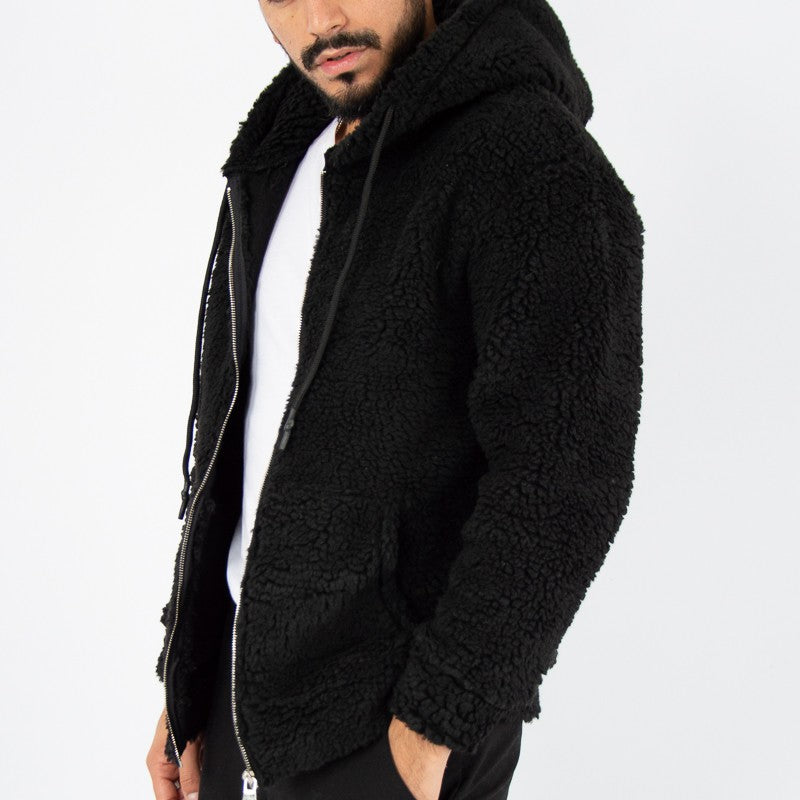 felpa uomo orsetto teddy con zip