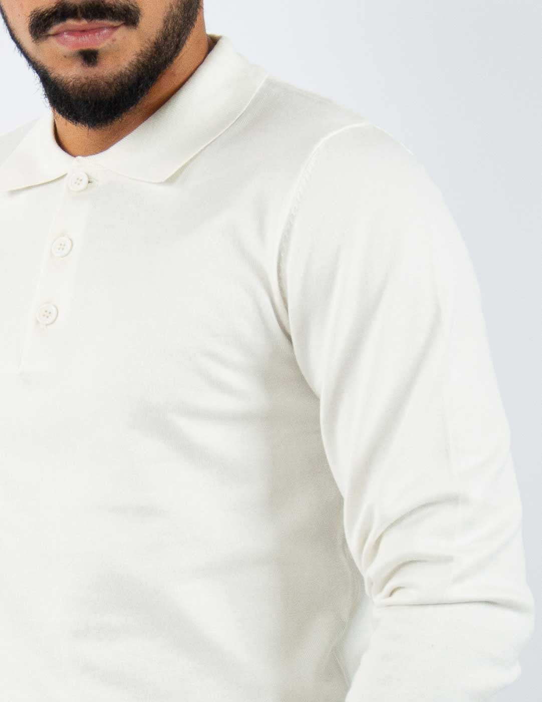 polo uomo manica lunga tinta unita