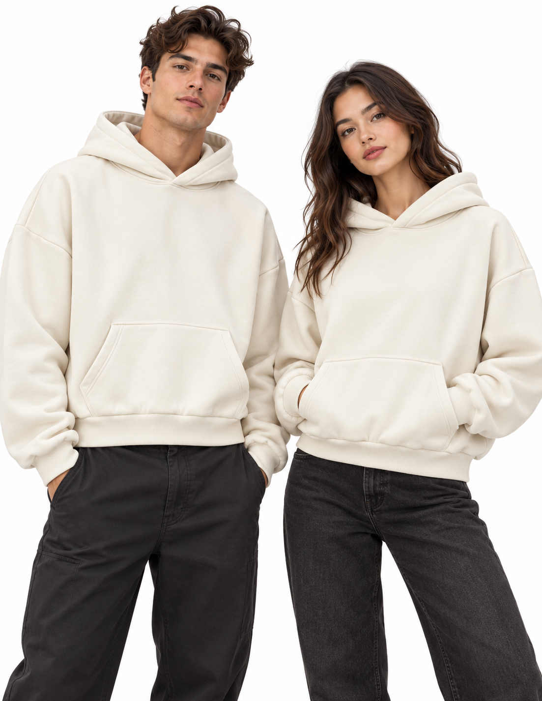 felpa tinta unita UNISEX basic crop fit
