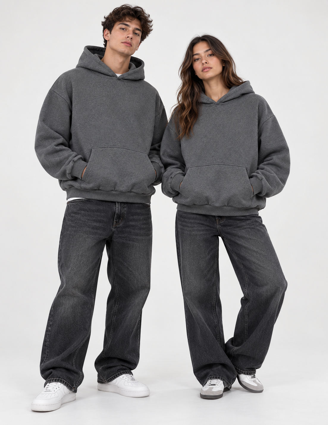 felpa tinta unita UNISEX basic crop fit