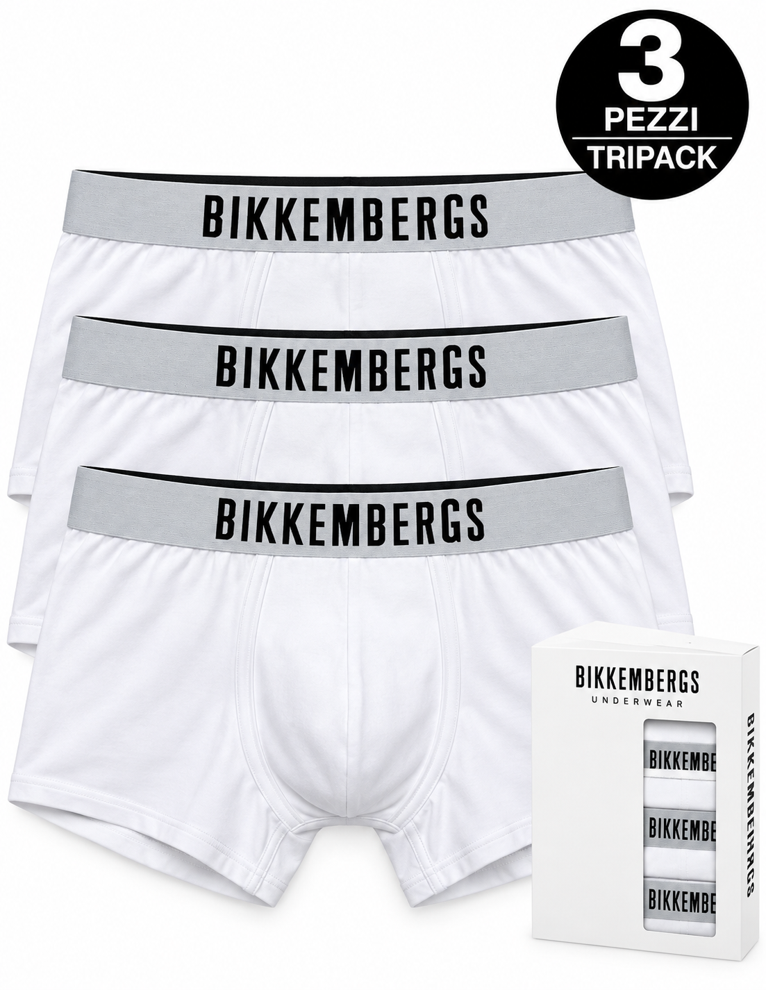 Boxer uomo Bikkembers set da 3 pz