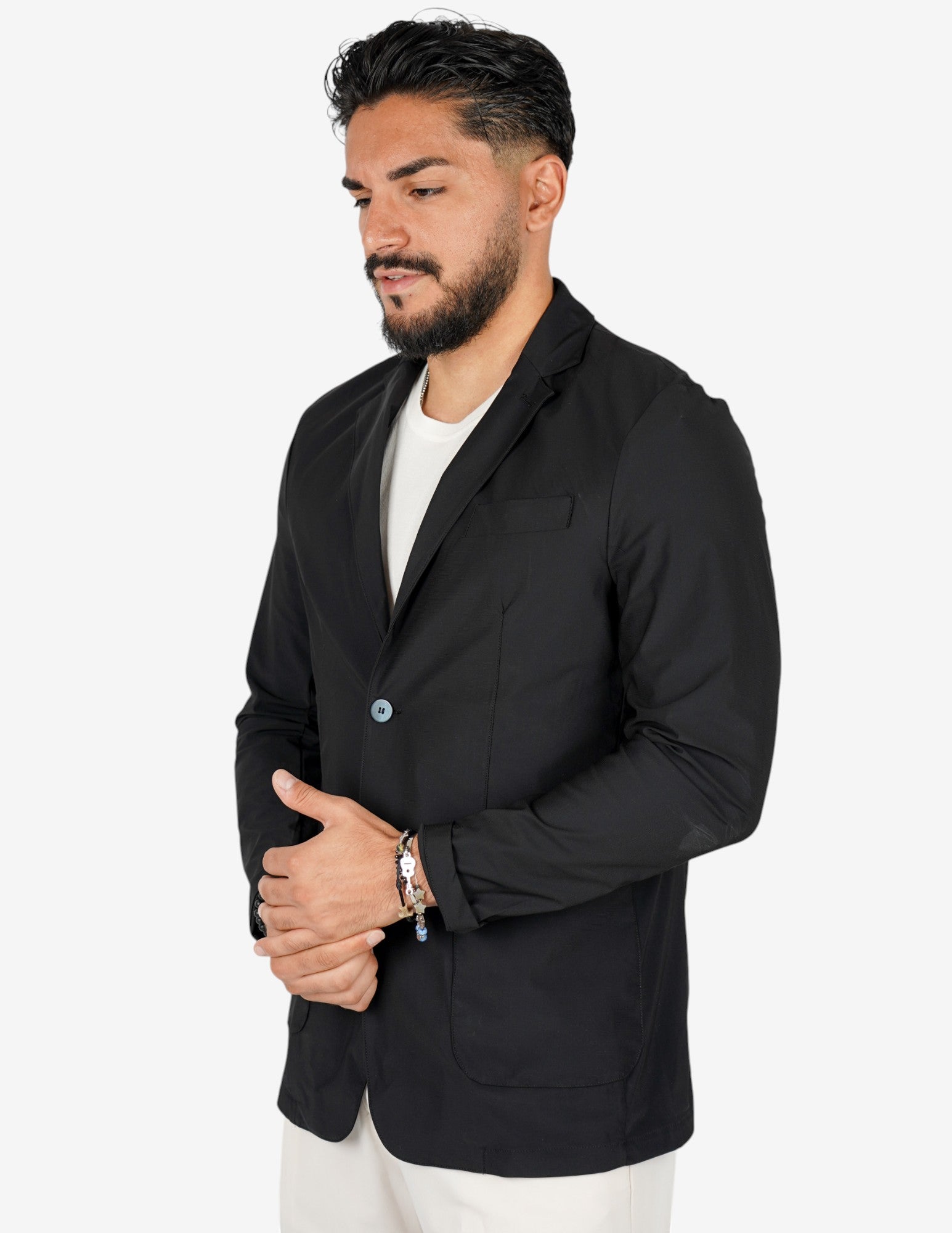 Giacca uomo monopetto extra light "no stiro"