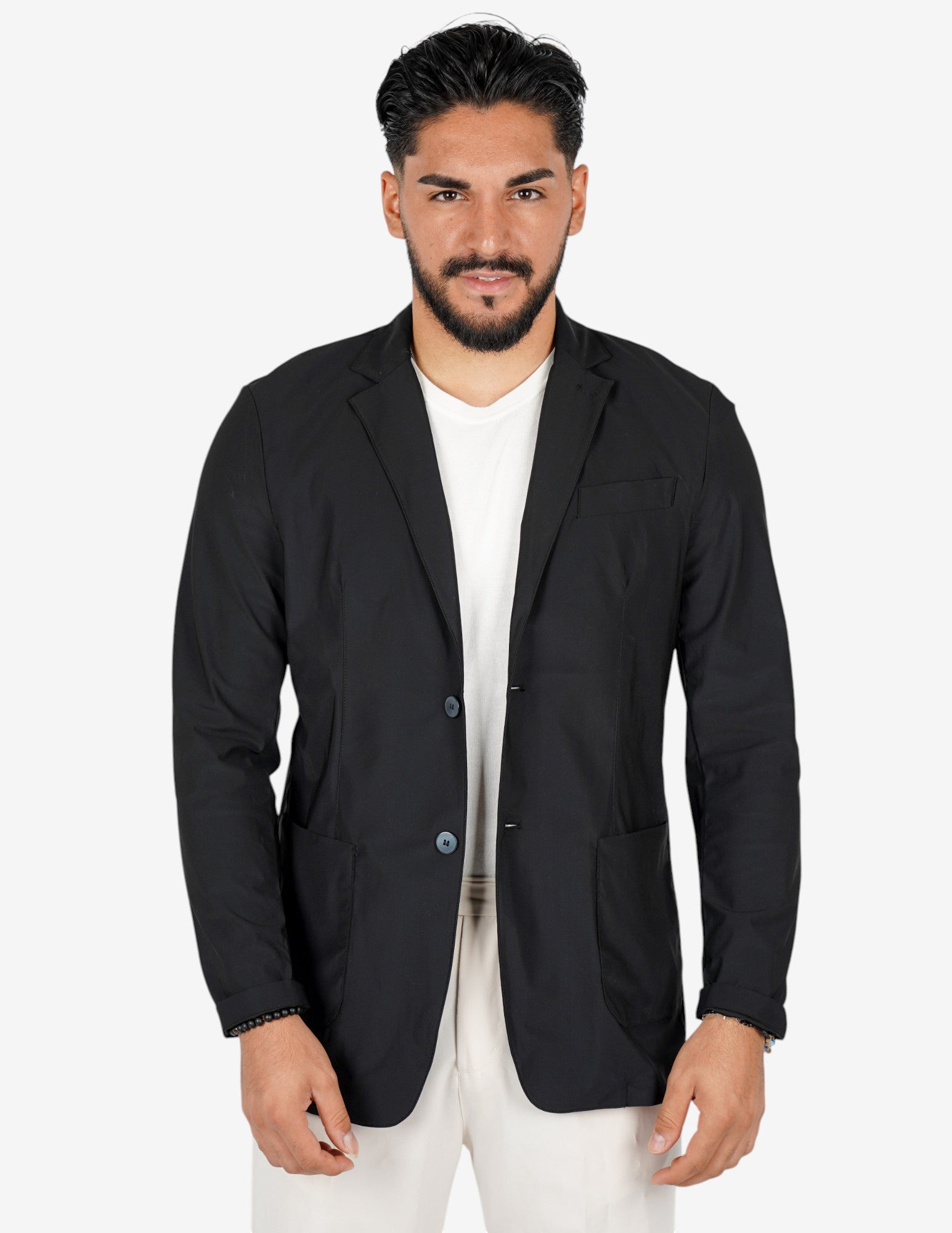 Giacca uomo monopetto extra light "no stiro"