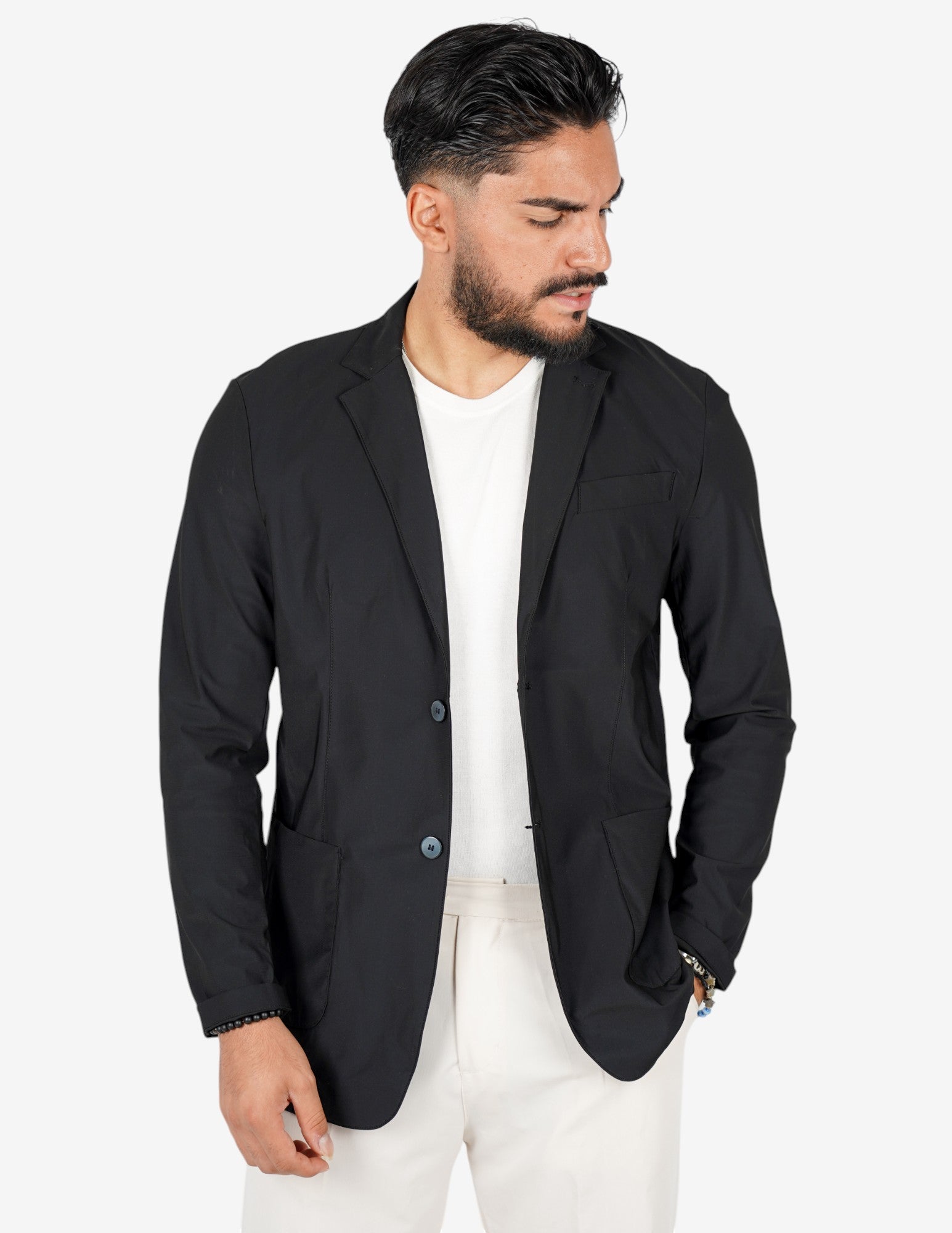 Giacca uomo monopetto extra light "no stiro"