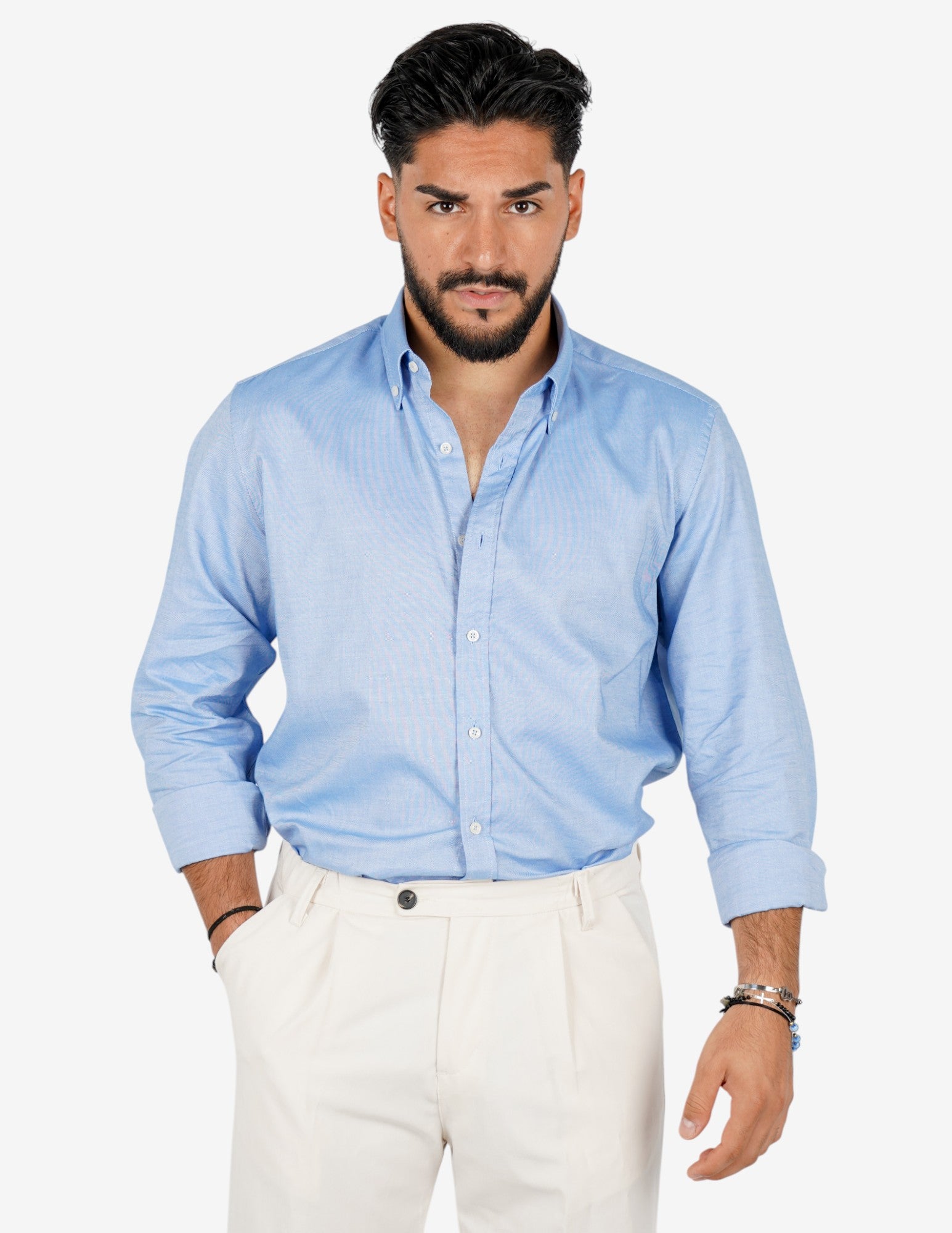 Camicia botton down tessuto Oxford
