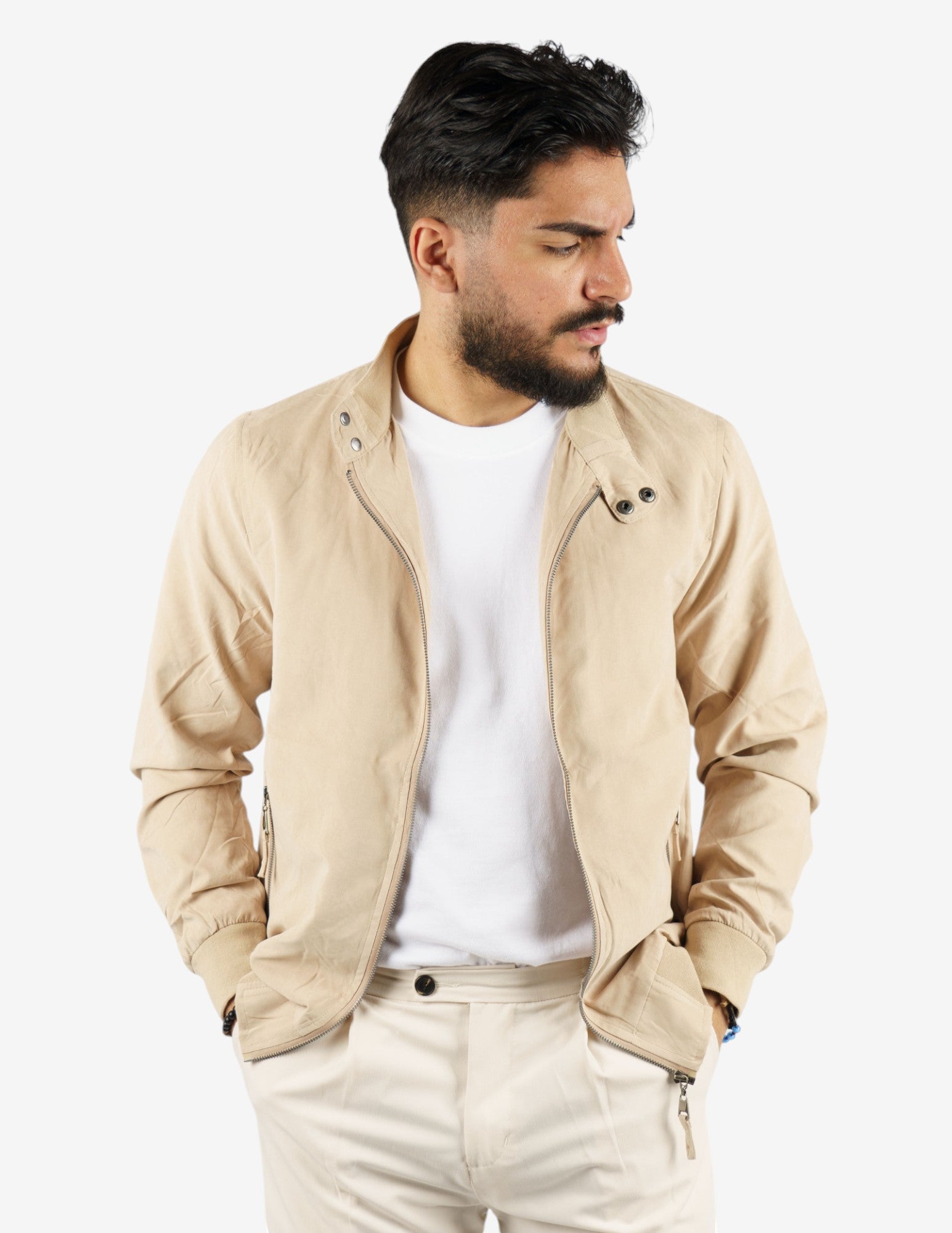 giubbino leggero in camoscio