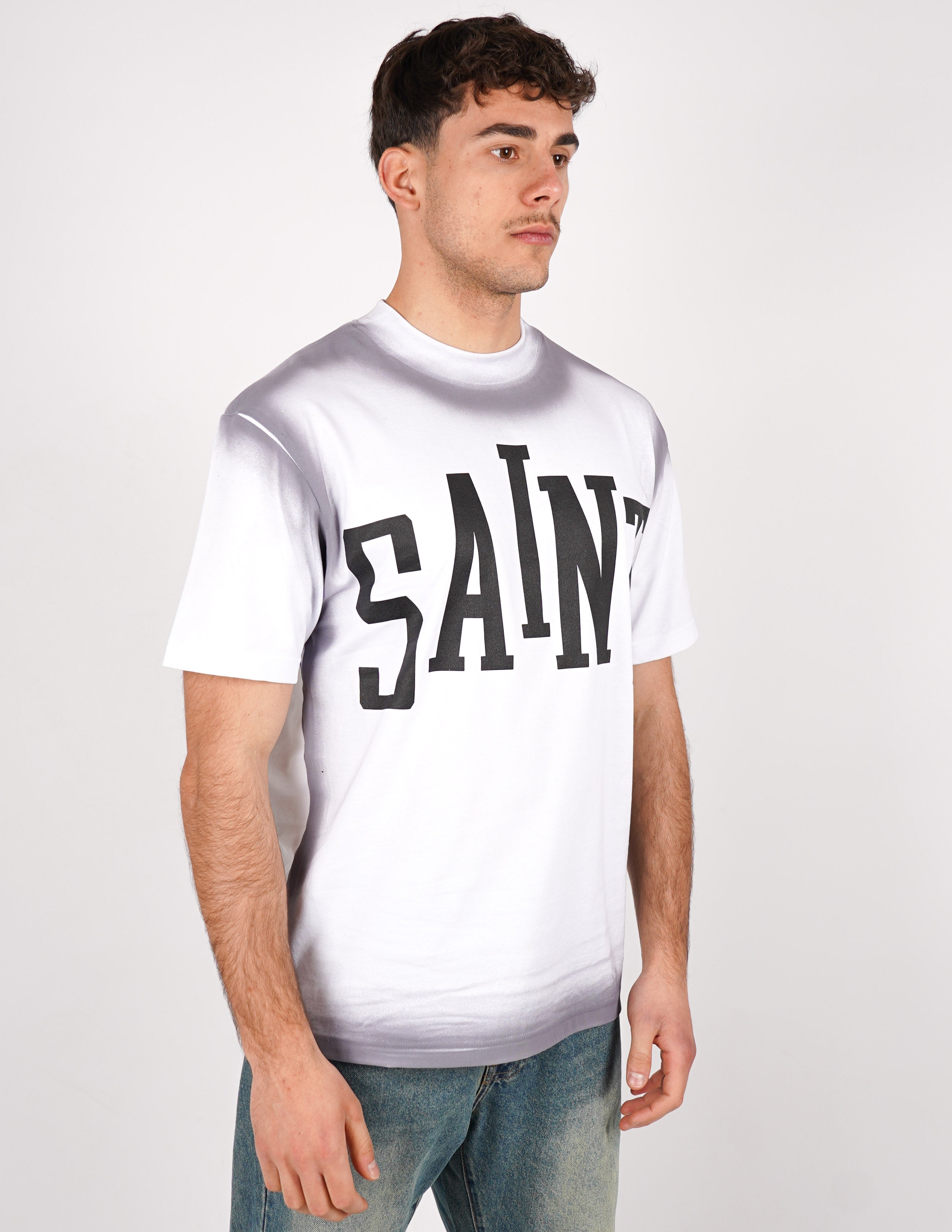 T-SHIRT SLAVATA LOGO "SAINT"