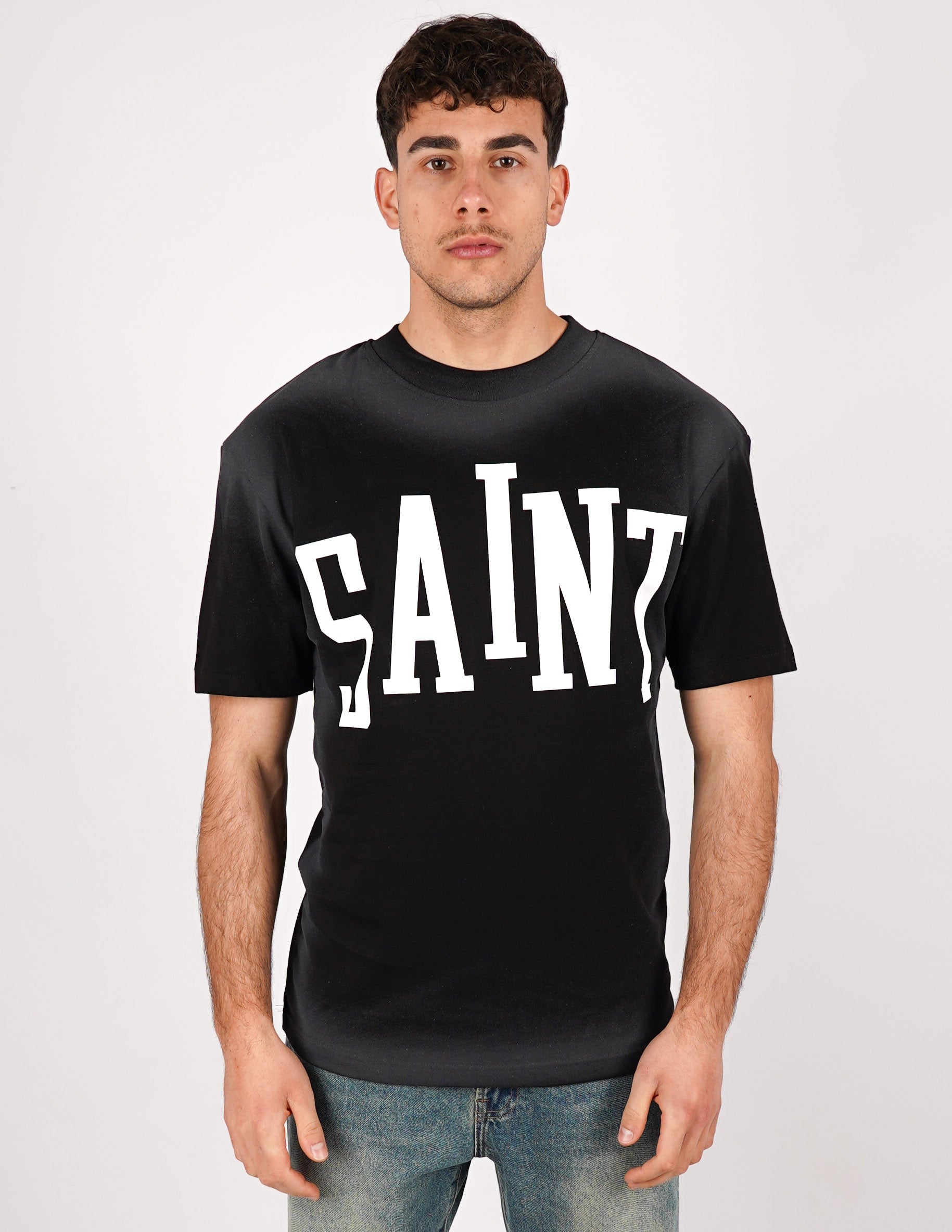 T-SHIRT SLAVATA LOGO "SAINT"