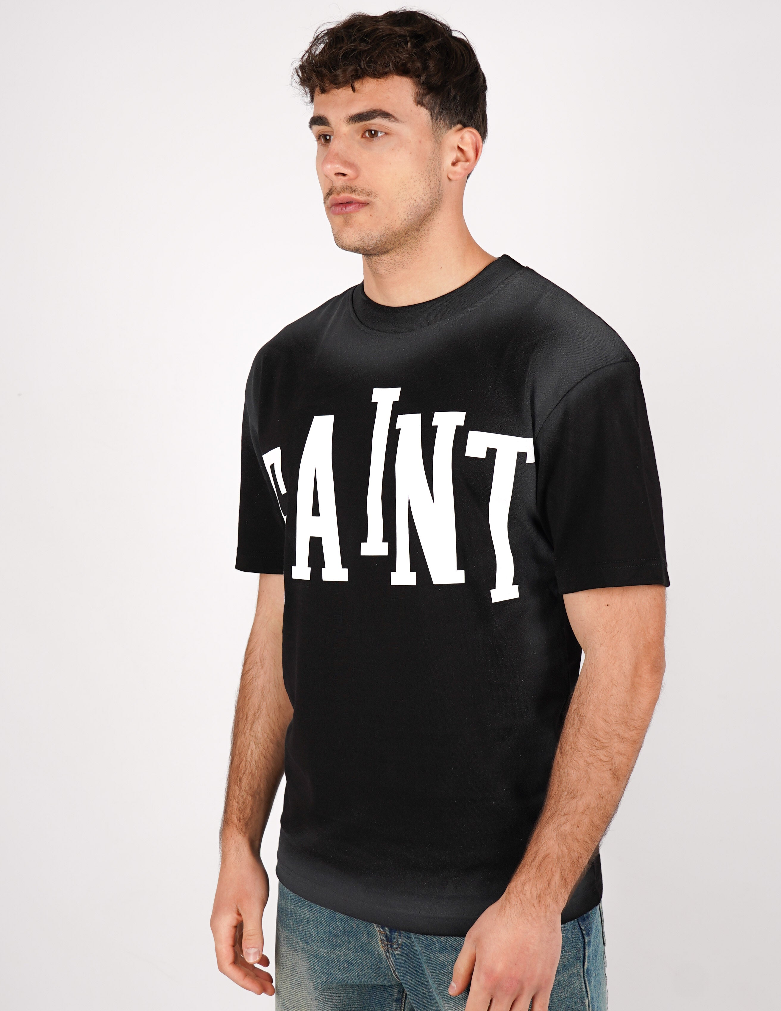 T-SHIRT SLAVATA LOGO "SAINT"