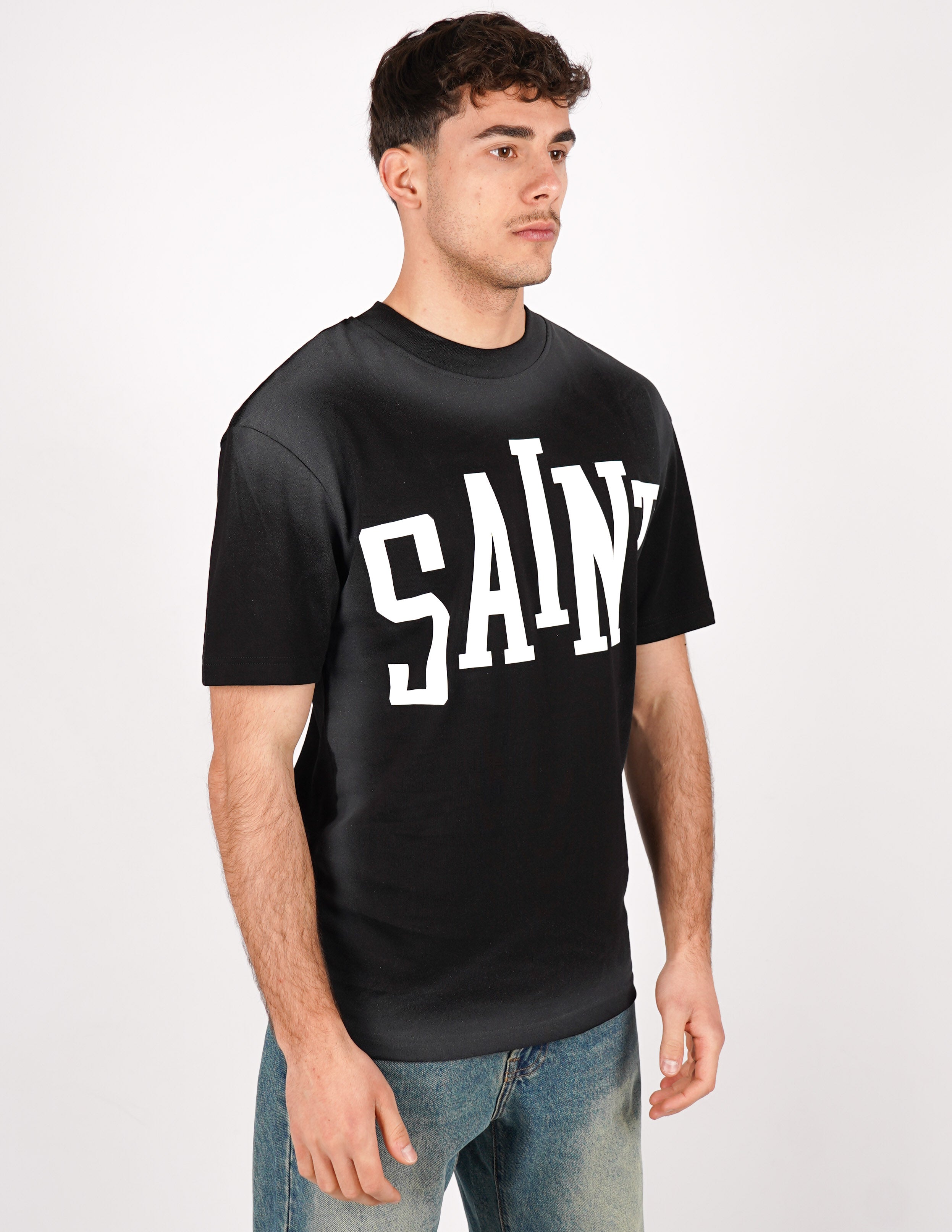 T-SHIRT SLAVATA LOGO "SAINT"