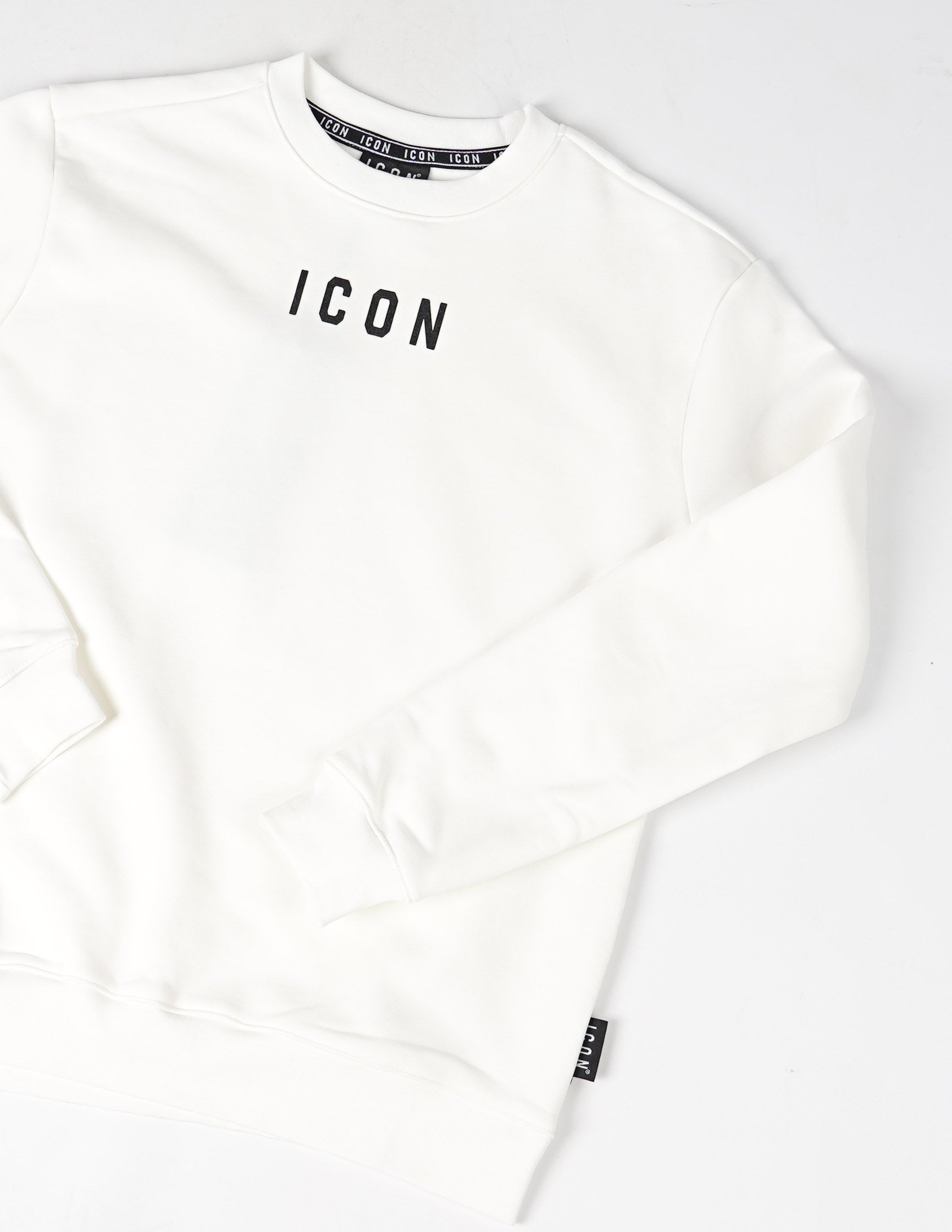 Felpa girocollo logo centro