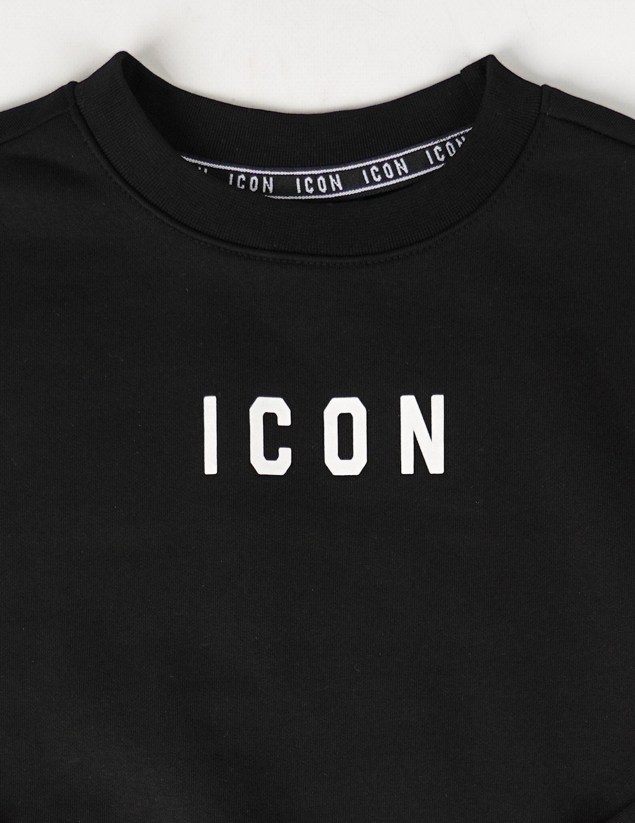 Felpa girocollo logo centro