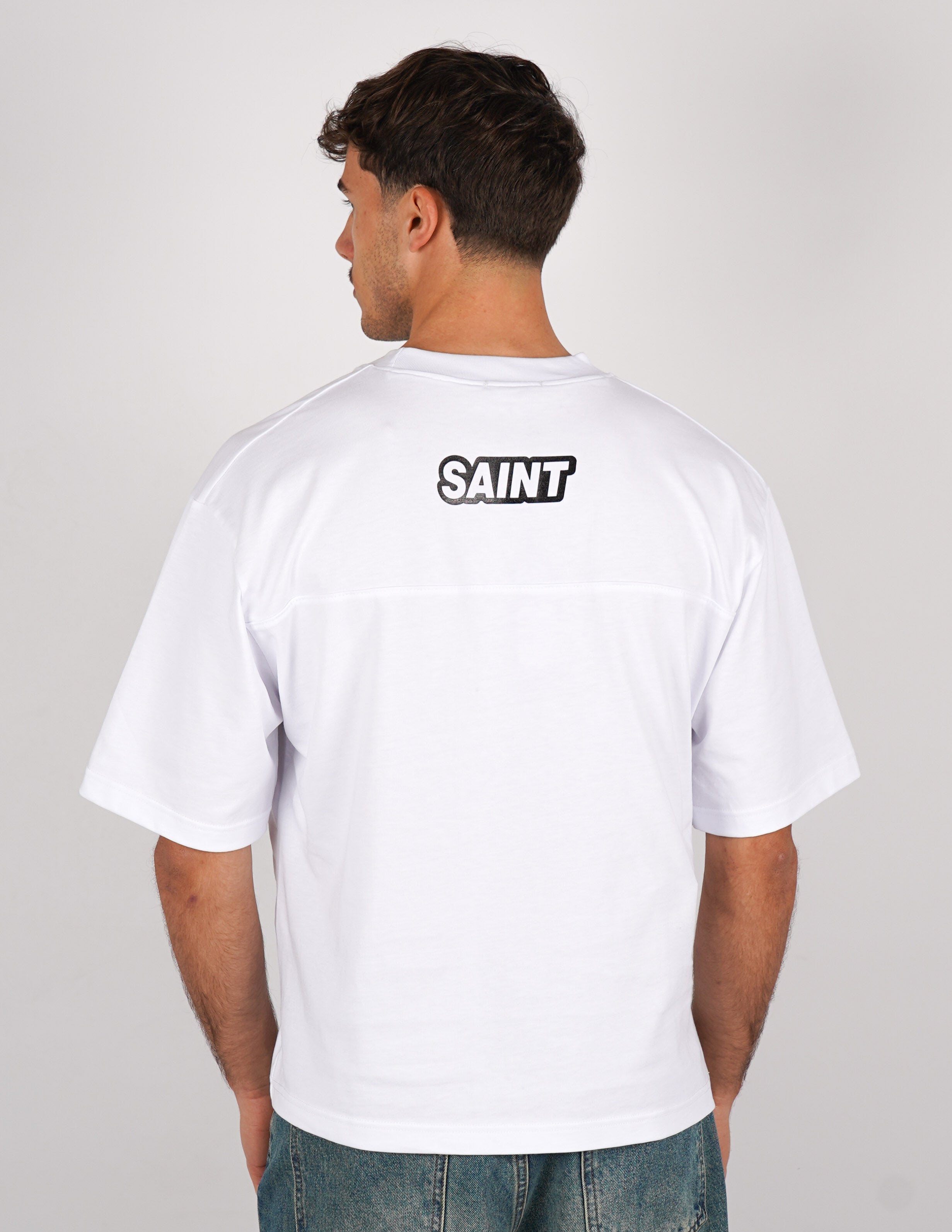 T-SHIRT LOGO "SAINT" CON PICCOLA STAMPA