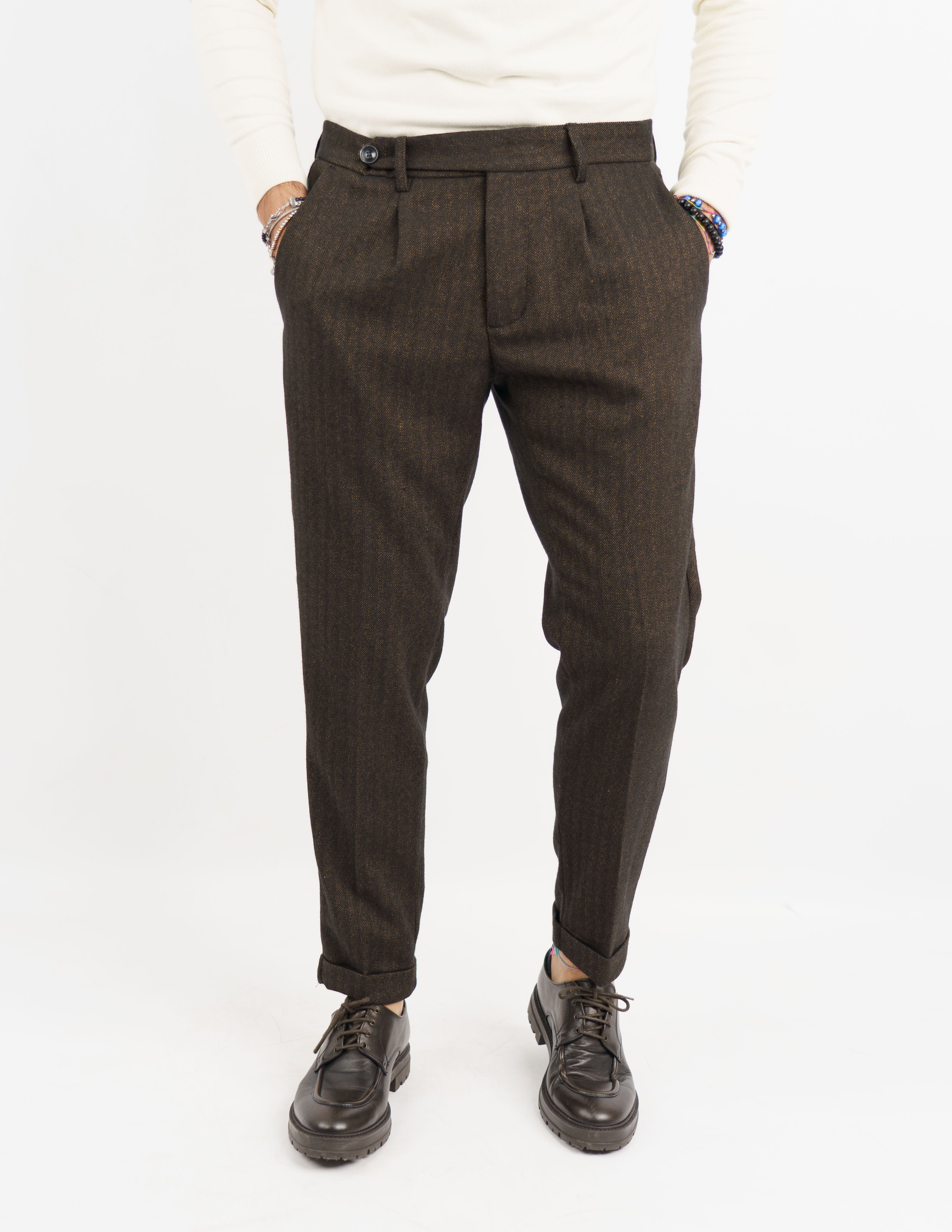 pantalone elegante doppio bottone