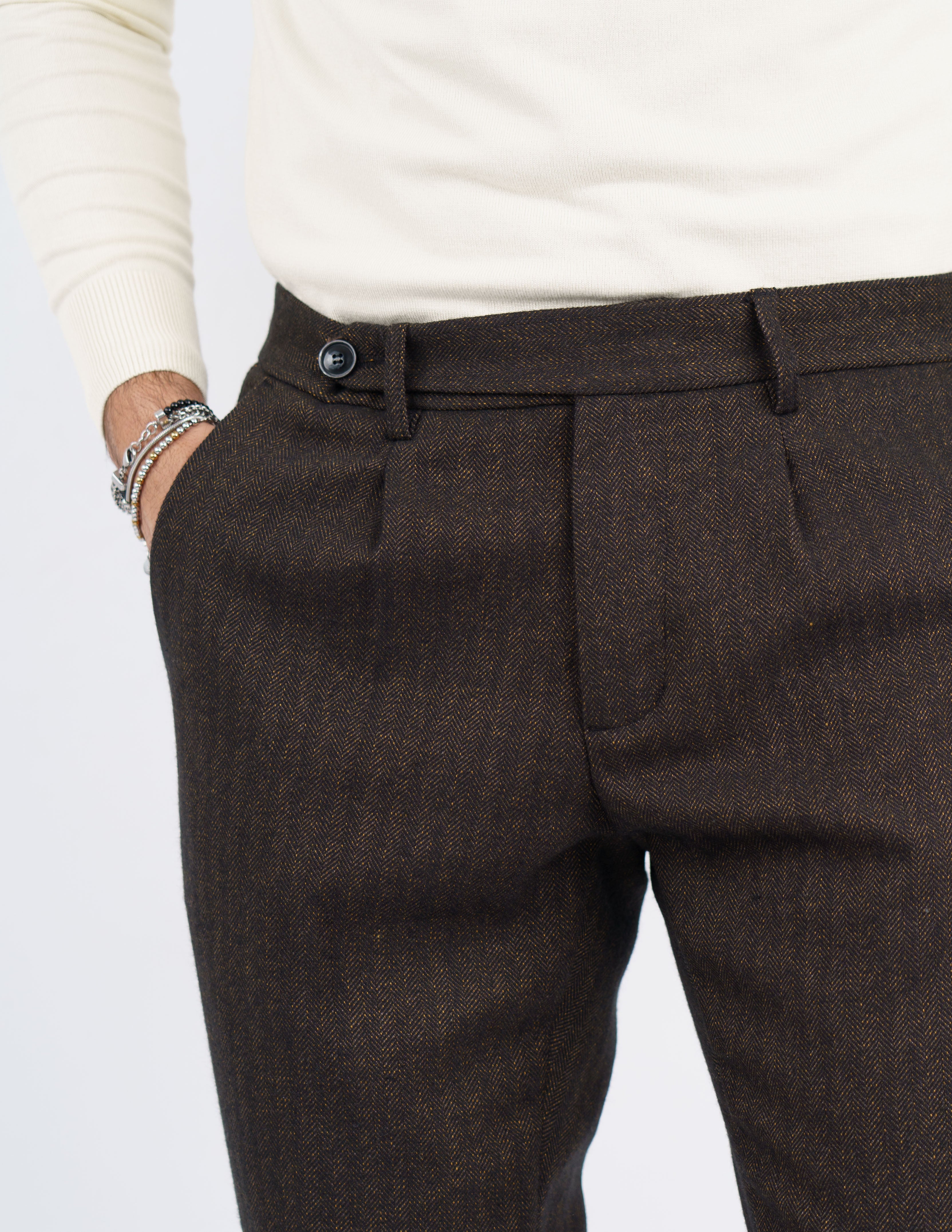 pantalone elegante doppio bottone