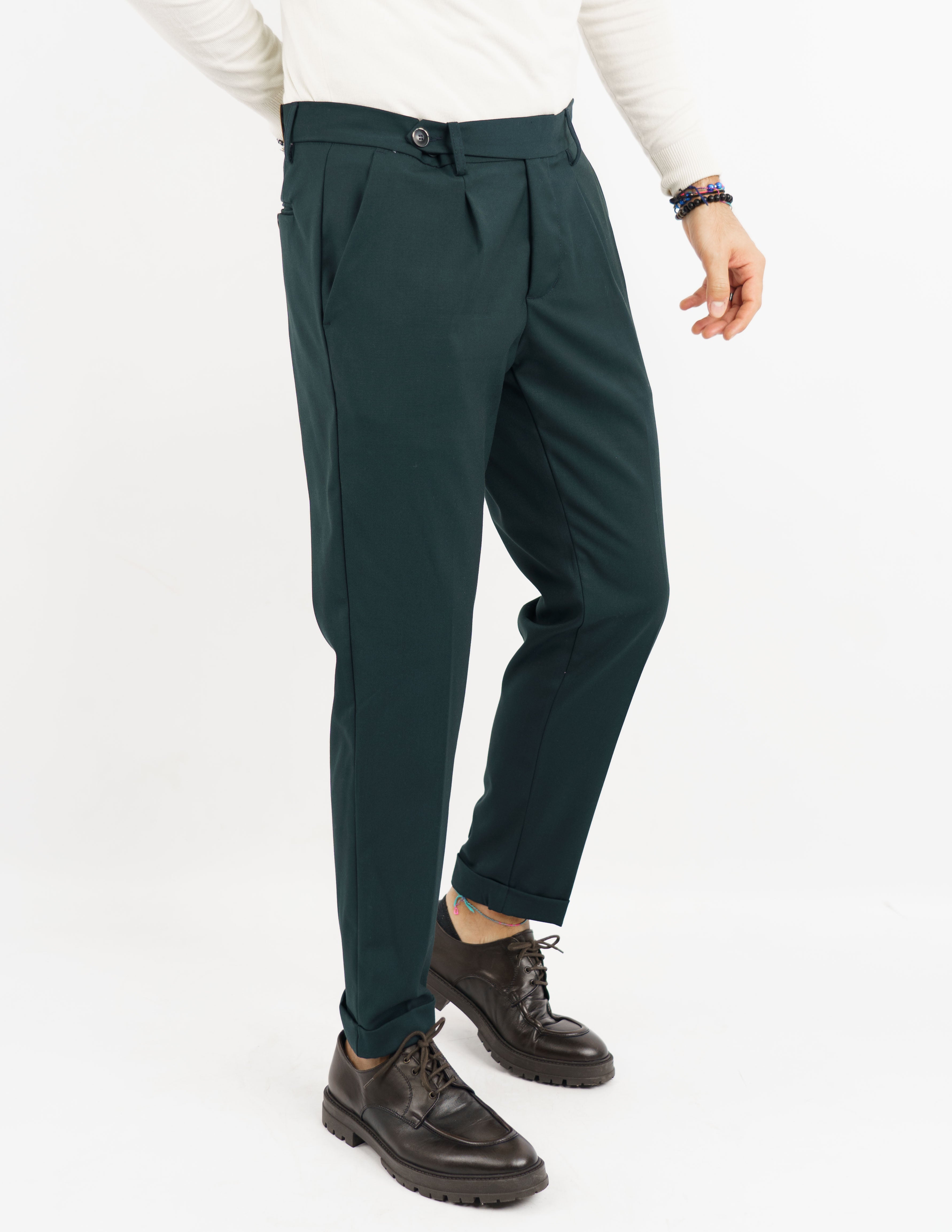 pantalone elegante doppio bottone