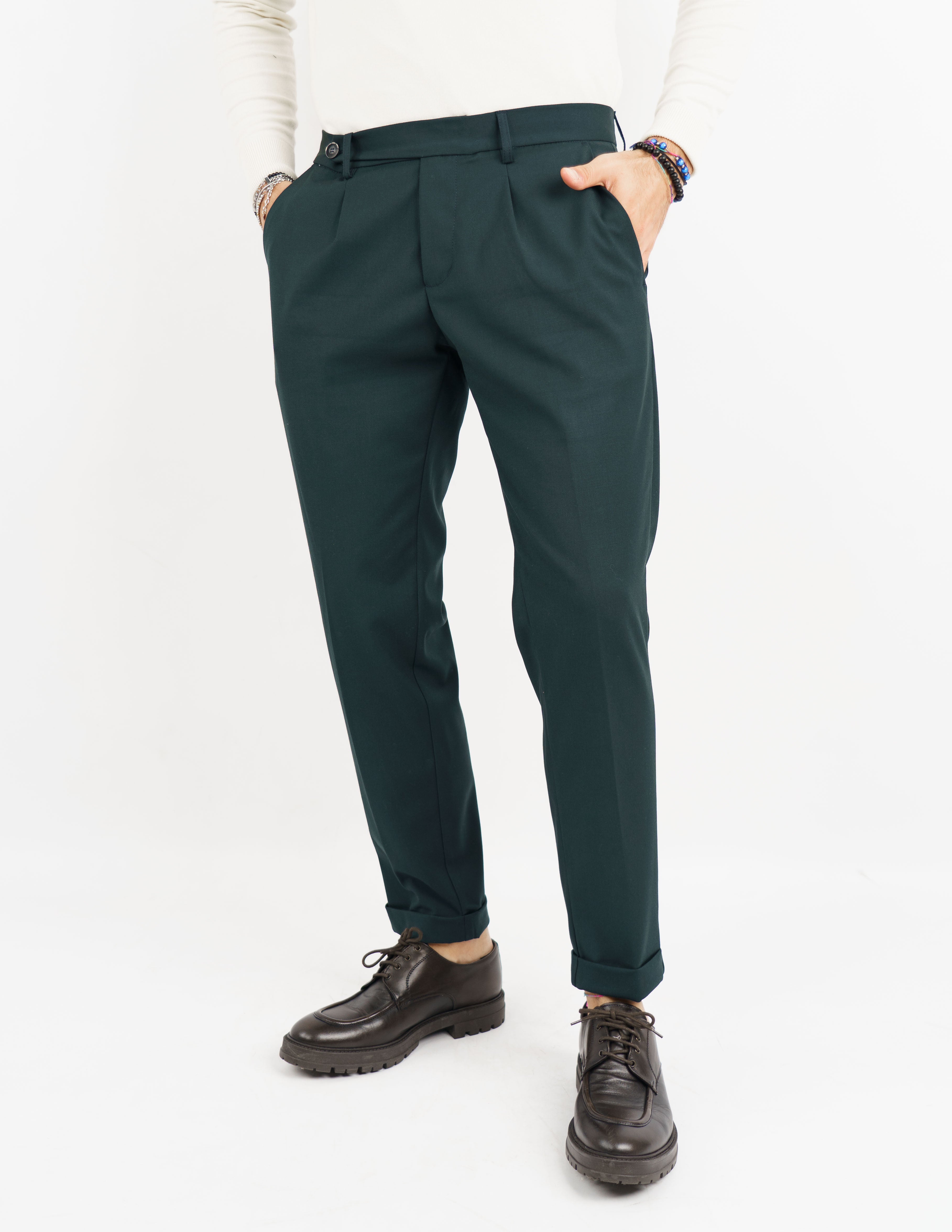 pantalone elegante doppio bottone