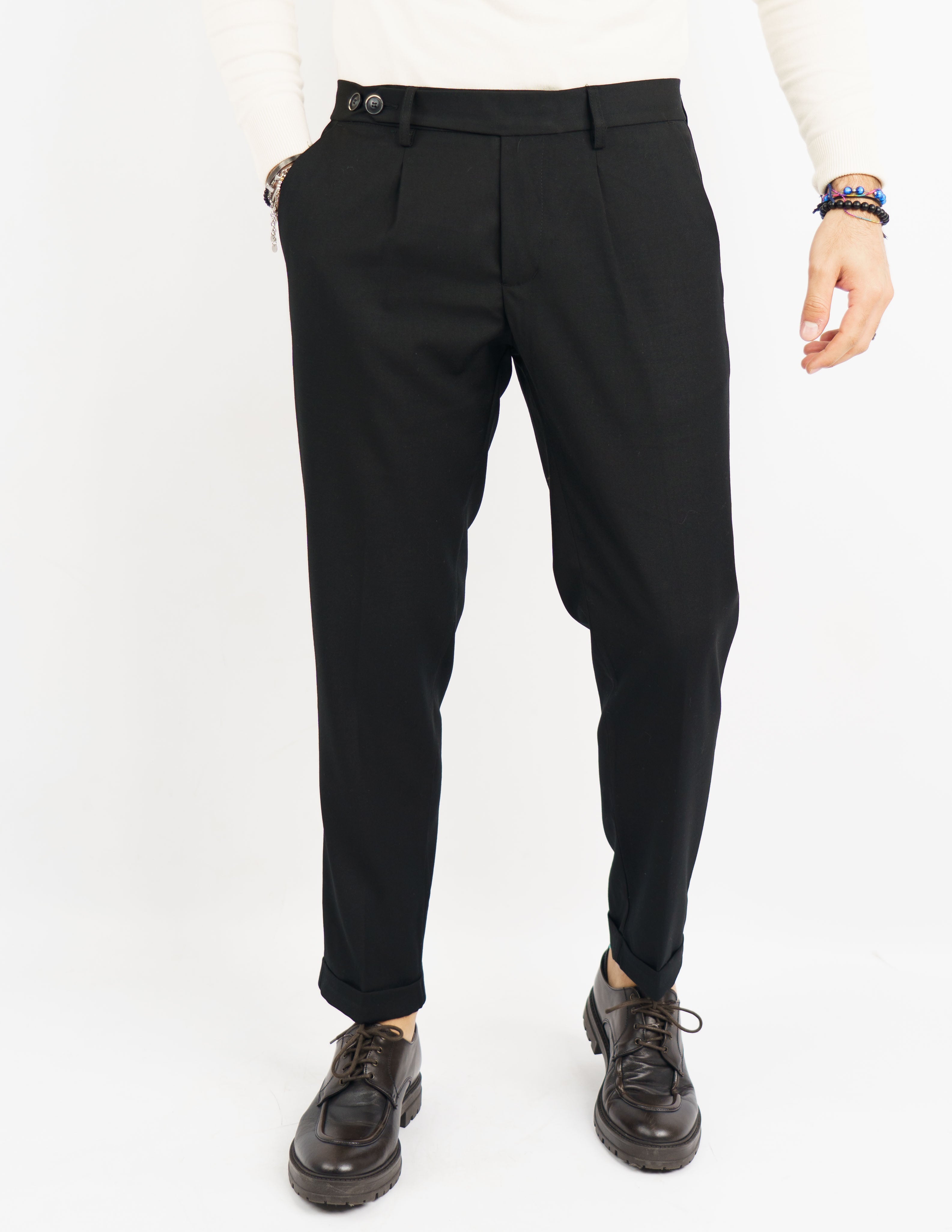 pantalone elegante doppio bottone