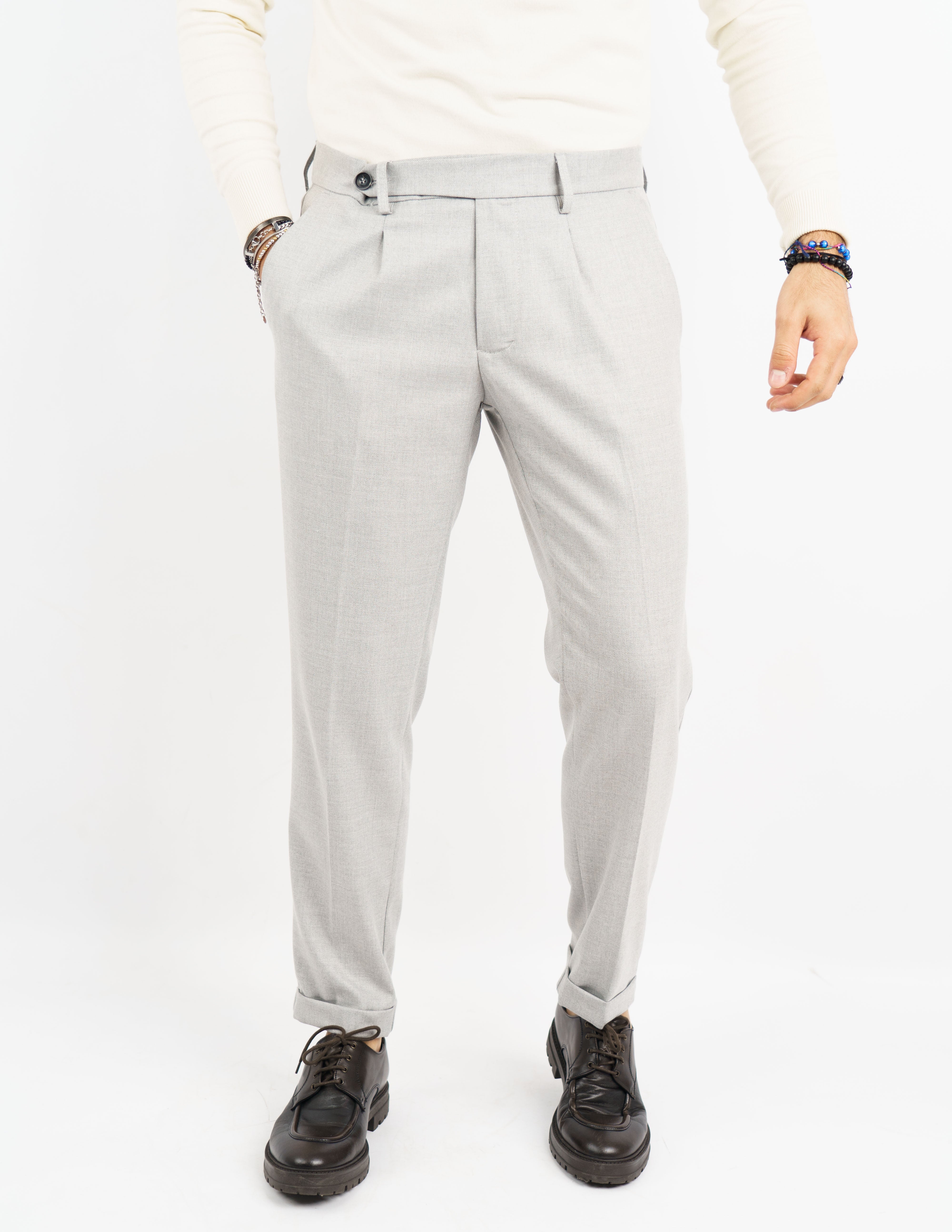 pantalone elegante doppio bottone