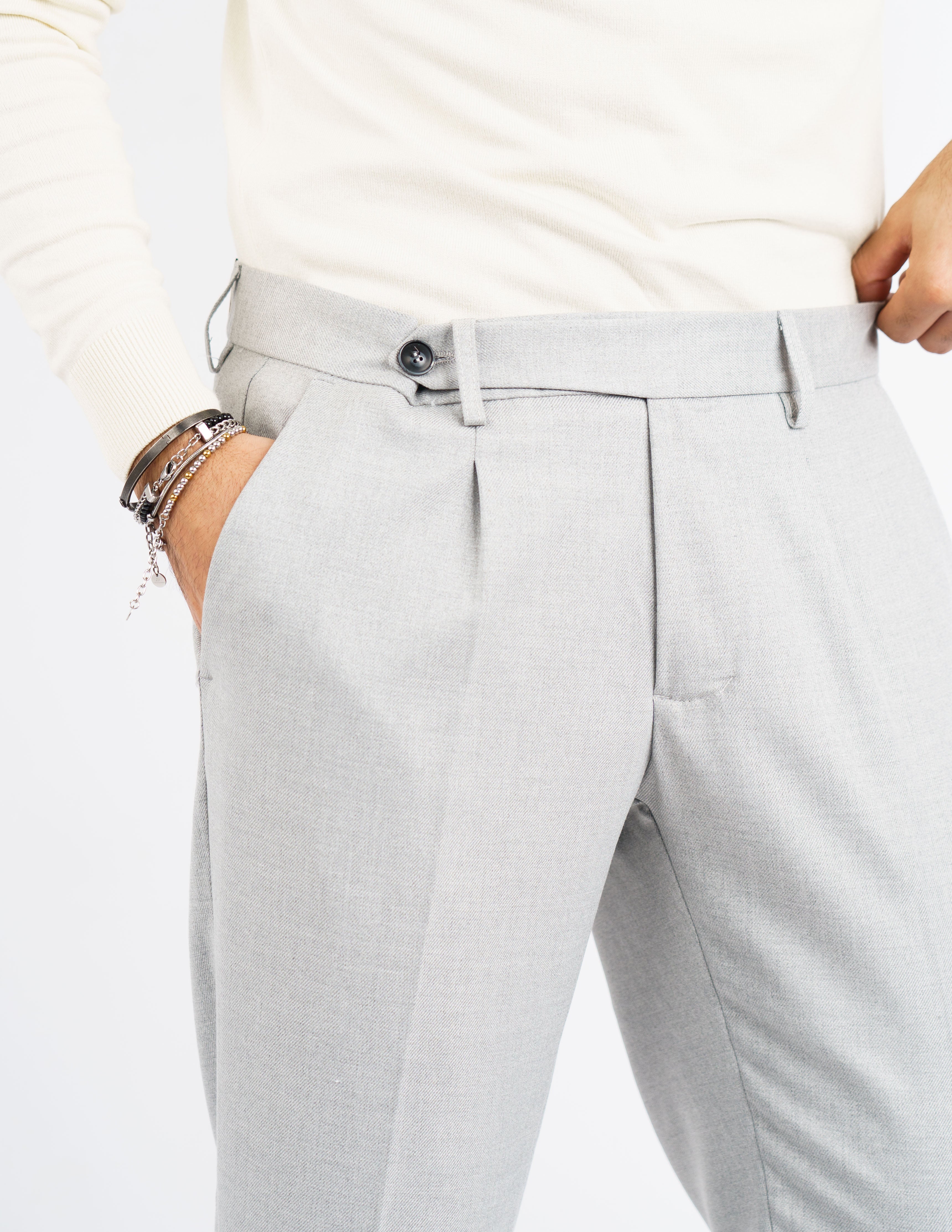 pantalone elegante doppio bottone