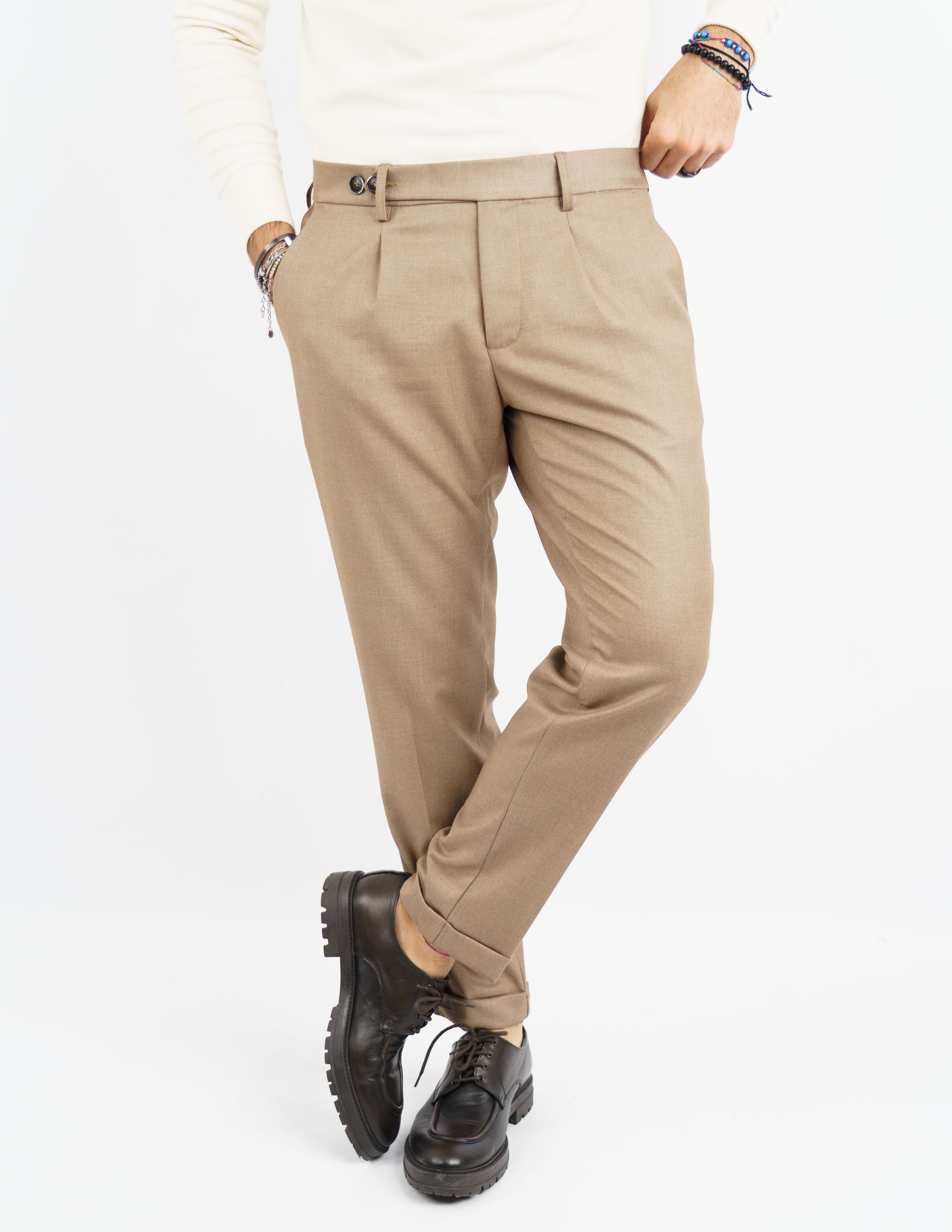 pantalone elegante doppio bottone