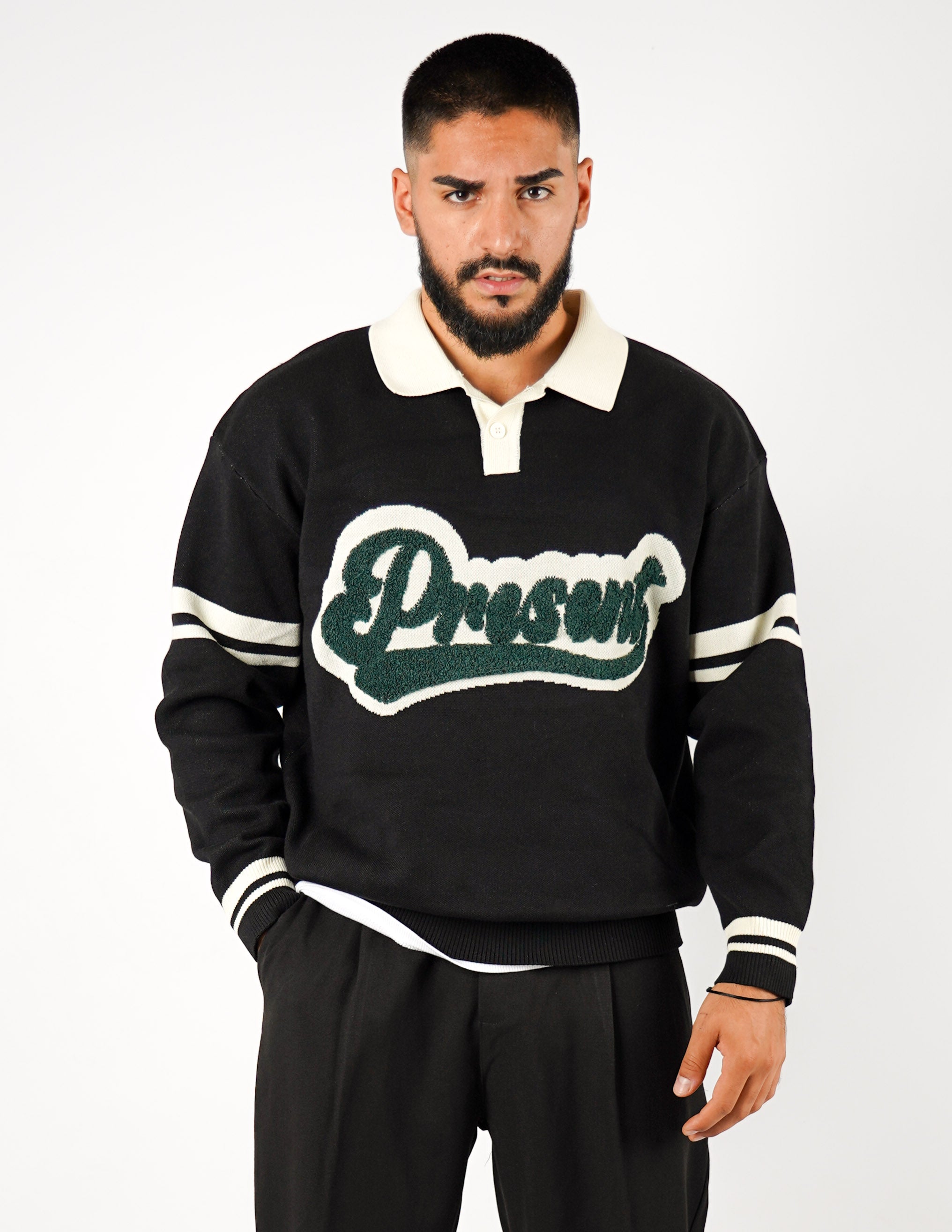 Polo uomo regular con patch