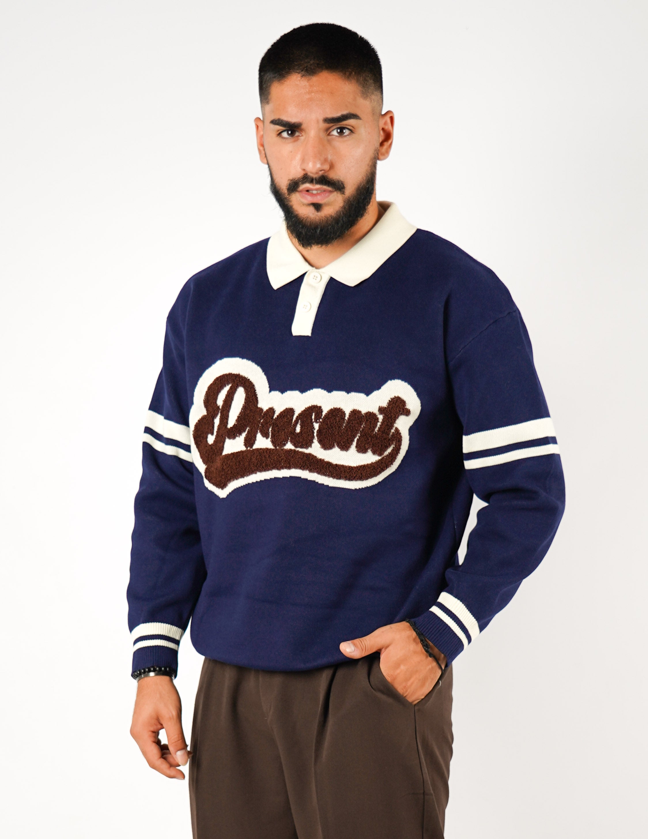 Polo uomo regular con patch